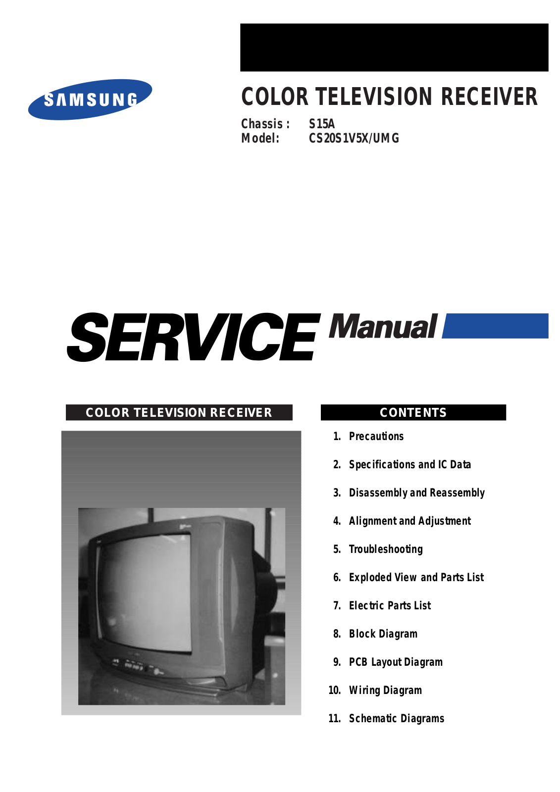 SAMSUNG CS20S1V5XUMG Service Manual