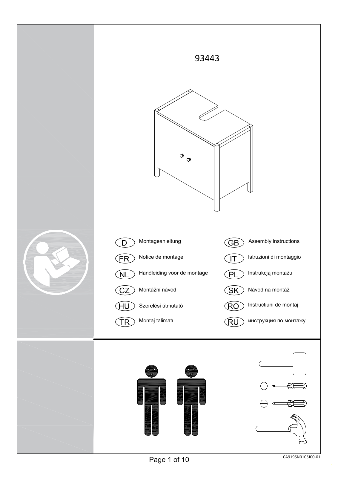 Home affaire 93443 Assembly instructions