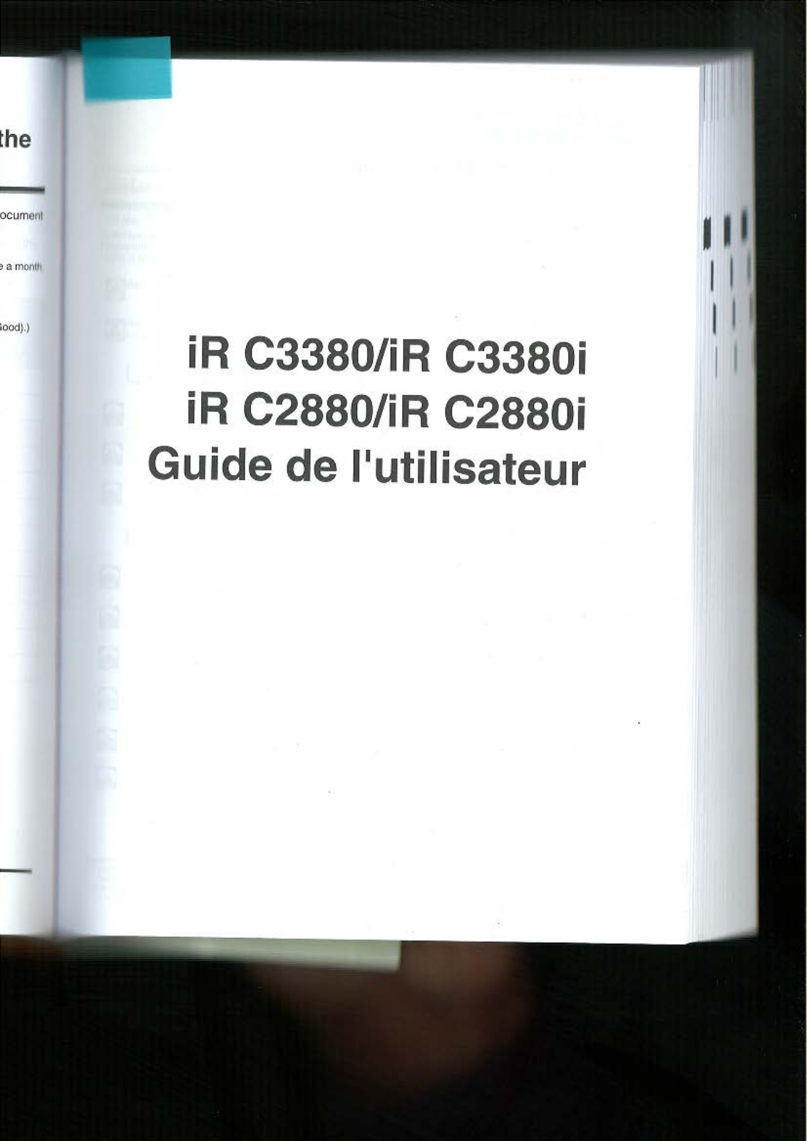 CANON iRC3380 User Manual