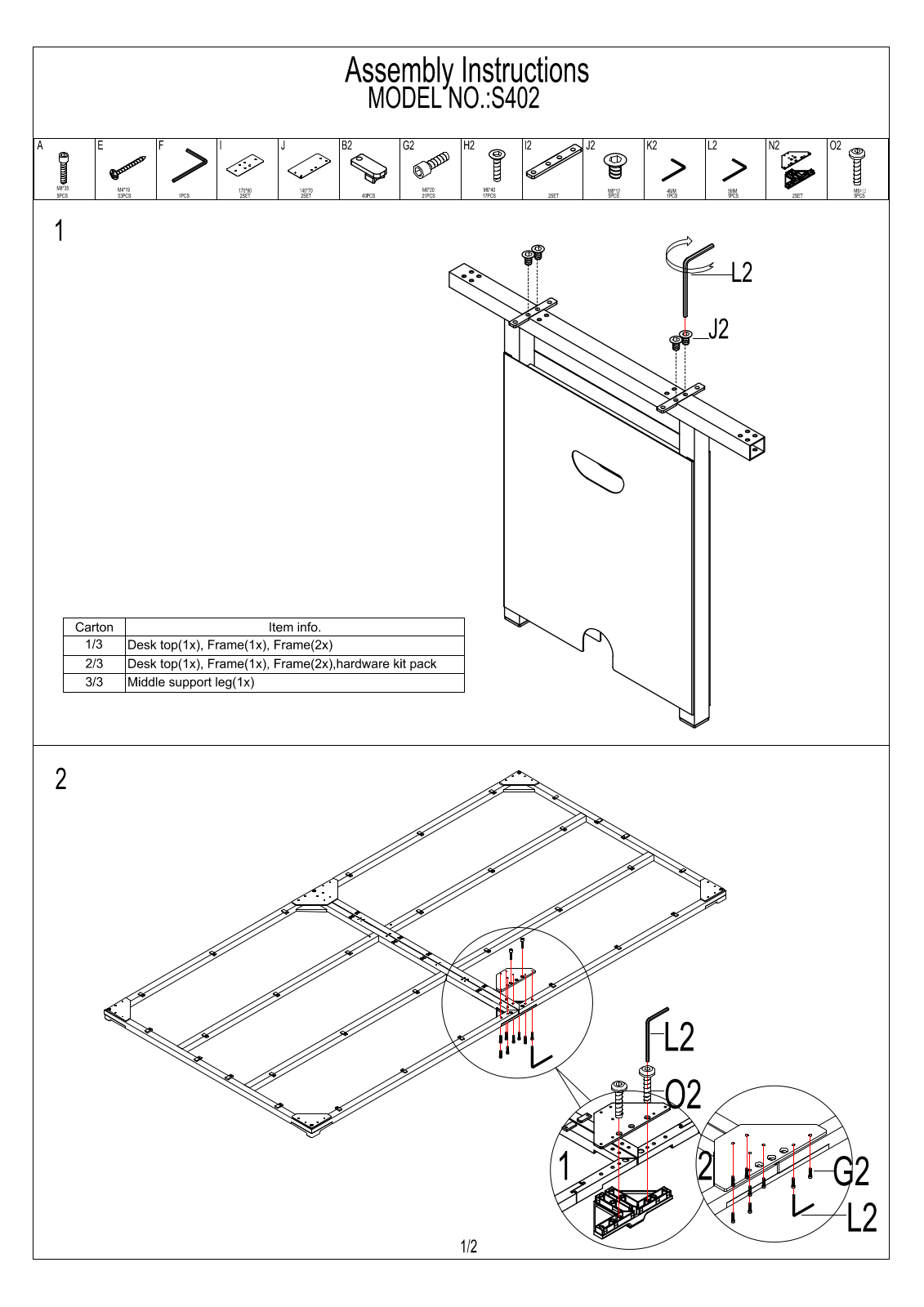 Boss S402 Assembly Guide