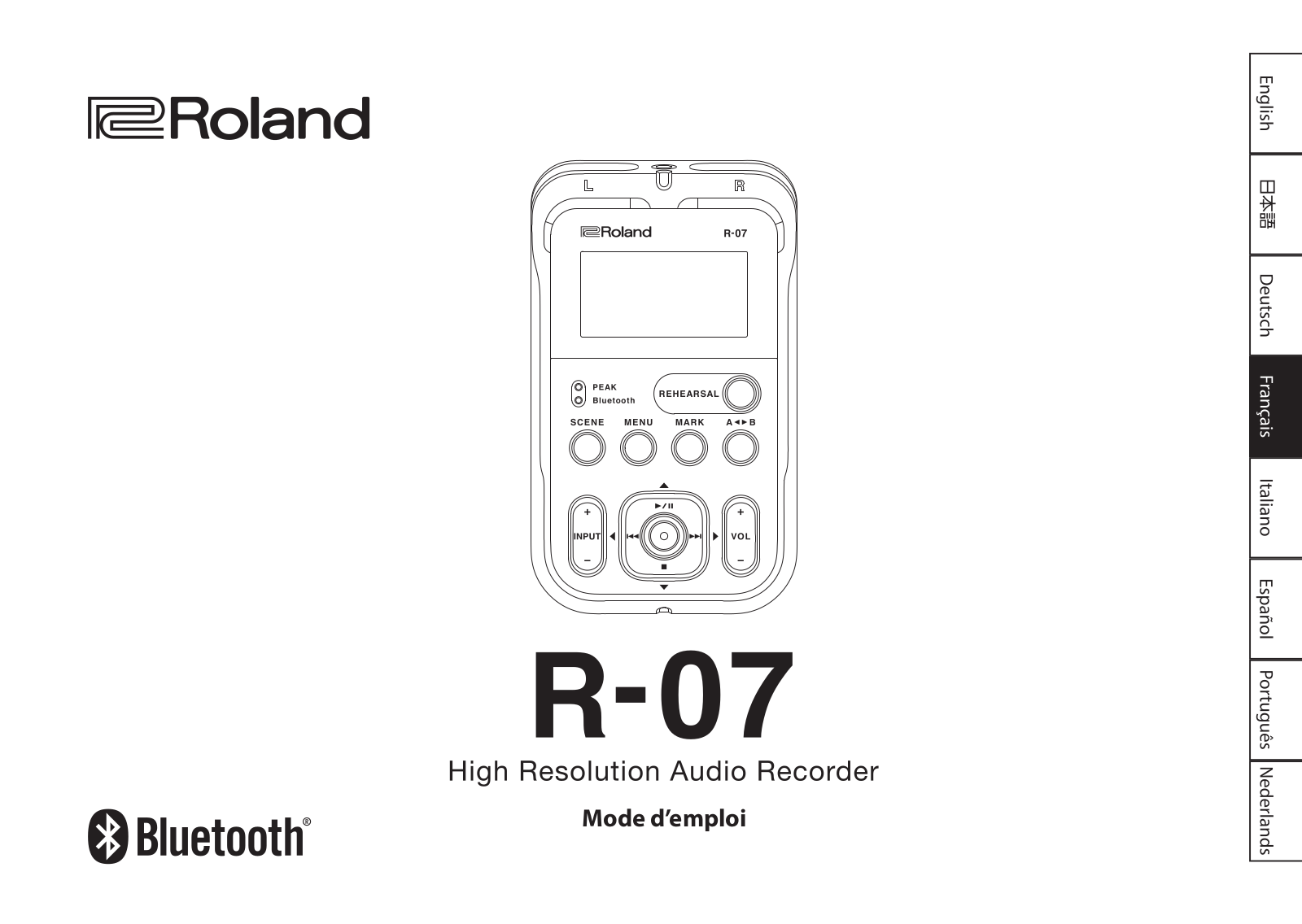 ROLAND R-07 Manuel utilisateur