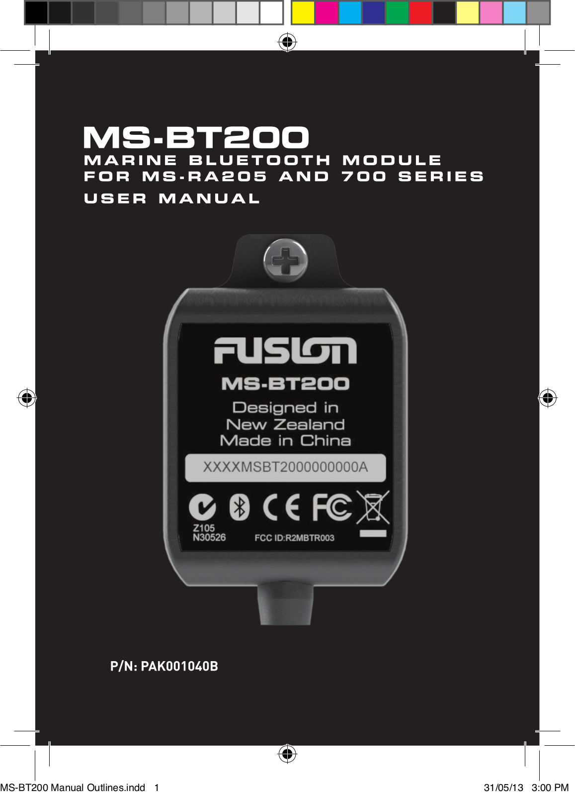 Fusion MS-RA205 User Manual 2