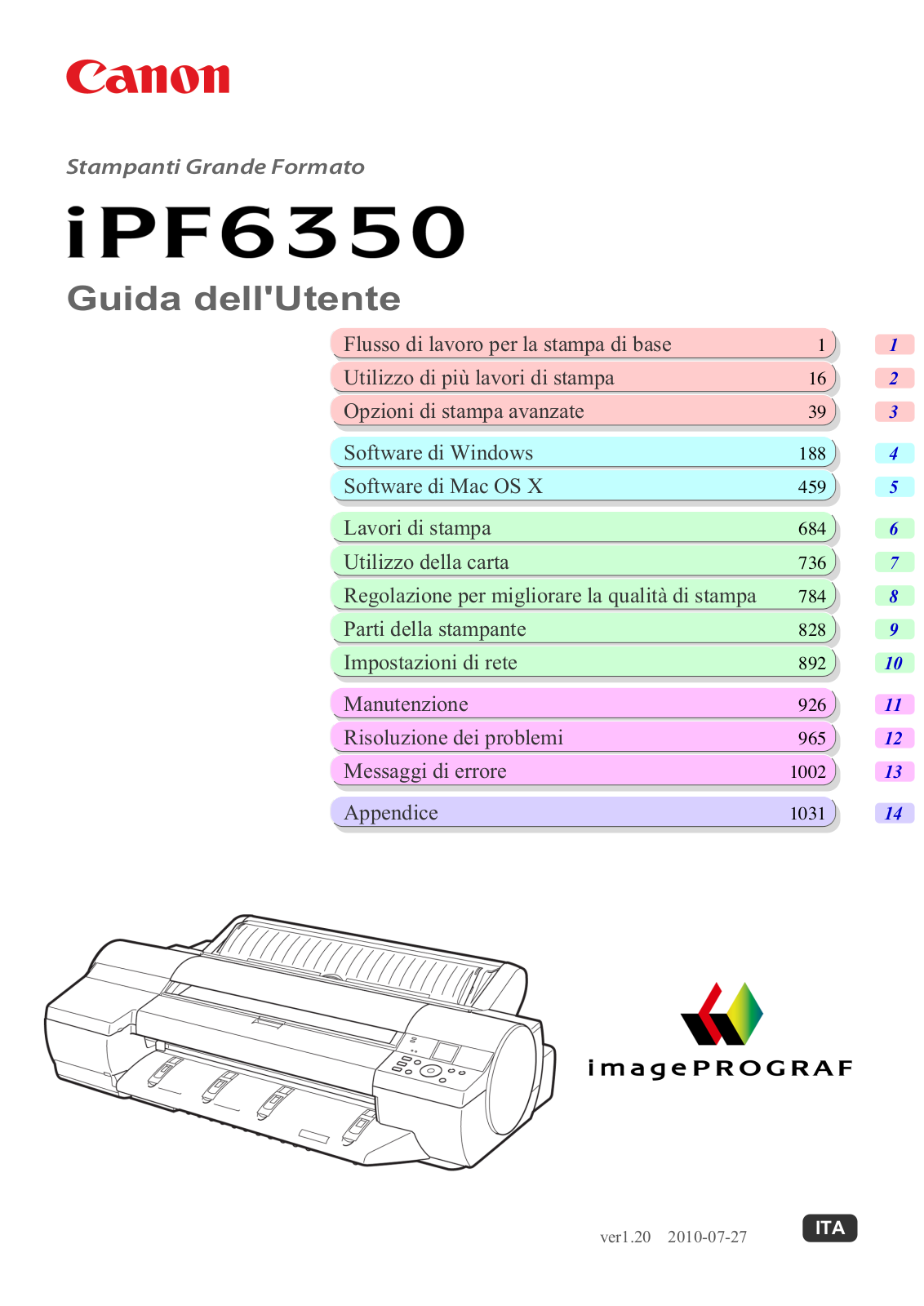 Canon IMAGEPROGRAF IPF6350 User Manual