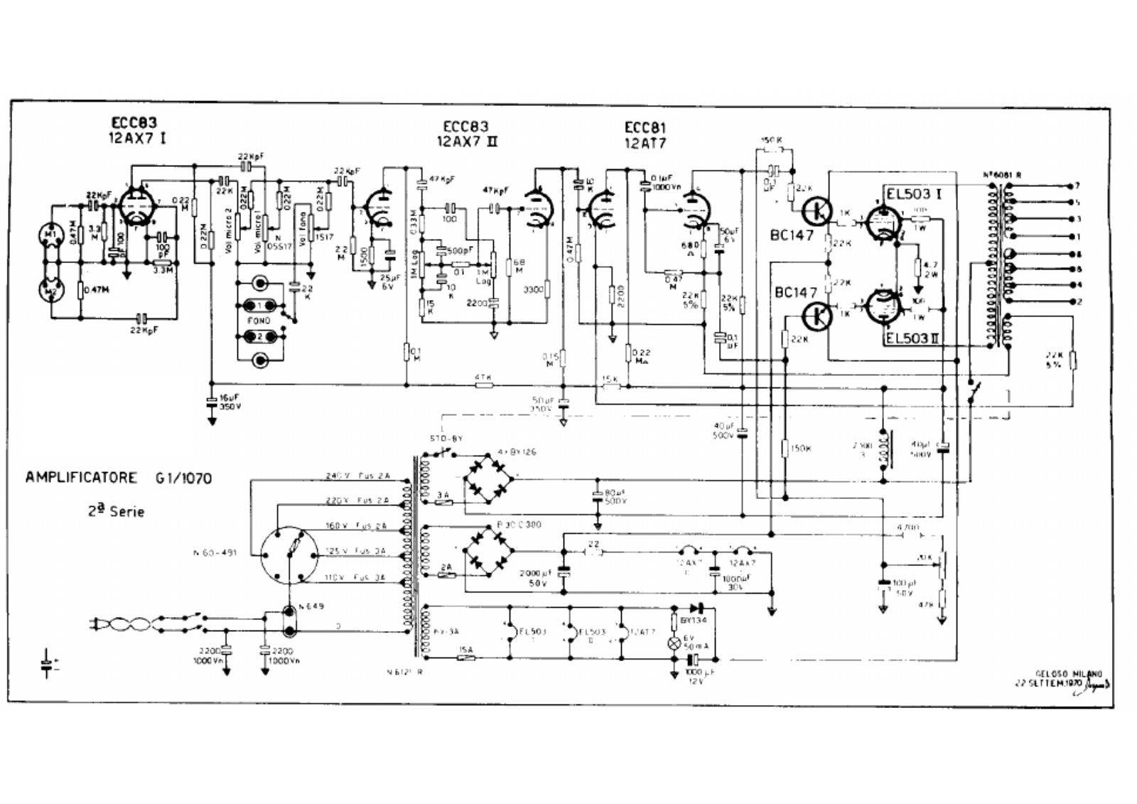 Geloso g1 1070 schematic