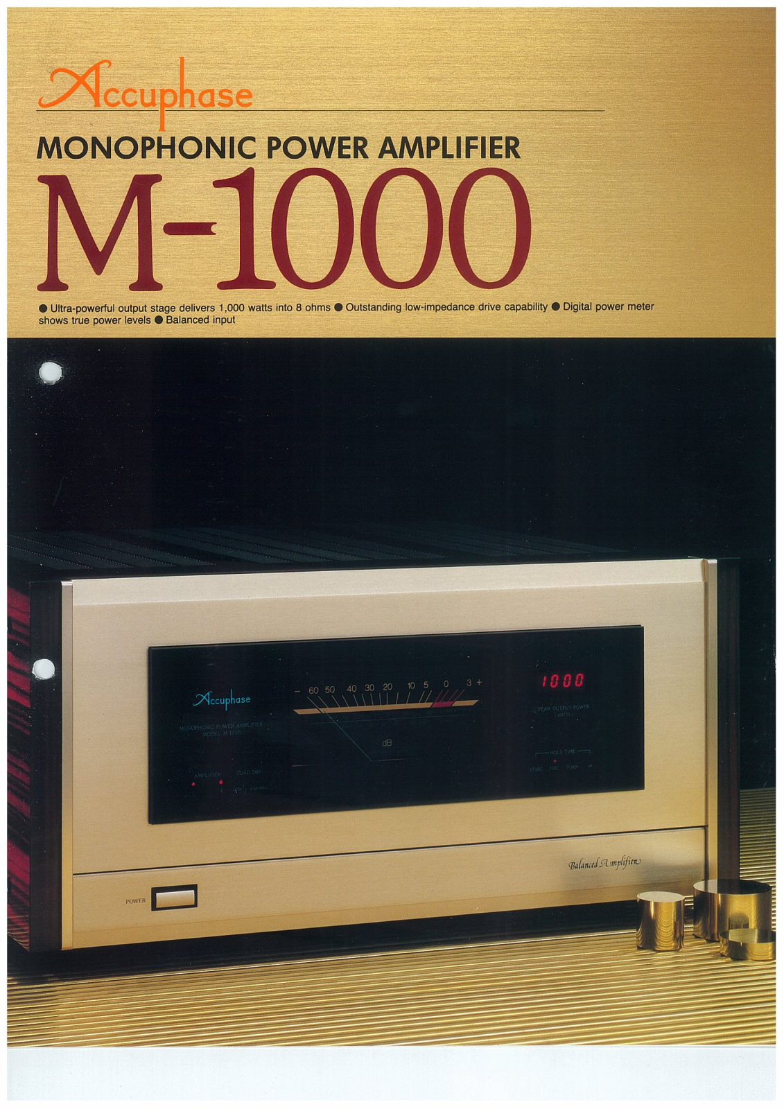 Accuphase M-1000 Brochure