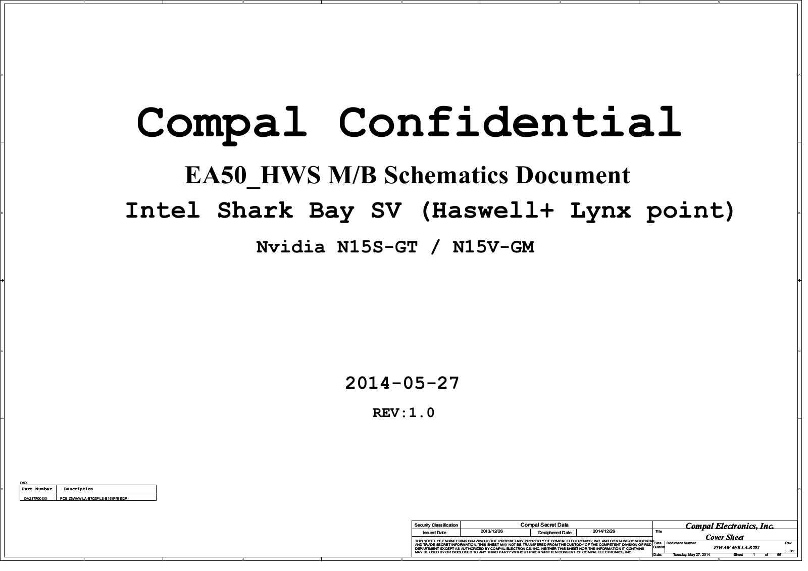 Acer ASPIRE E5-572 Schematic