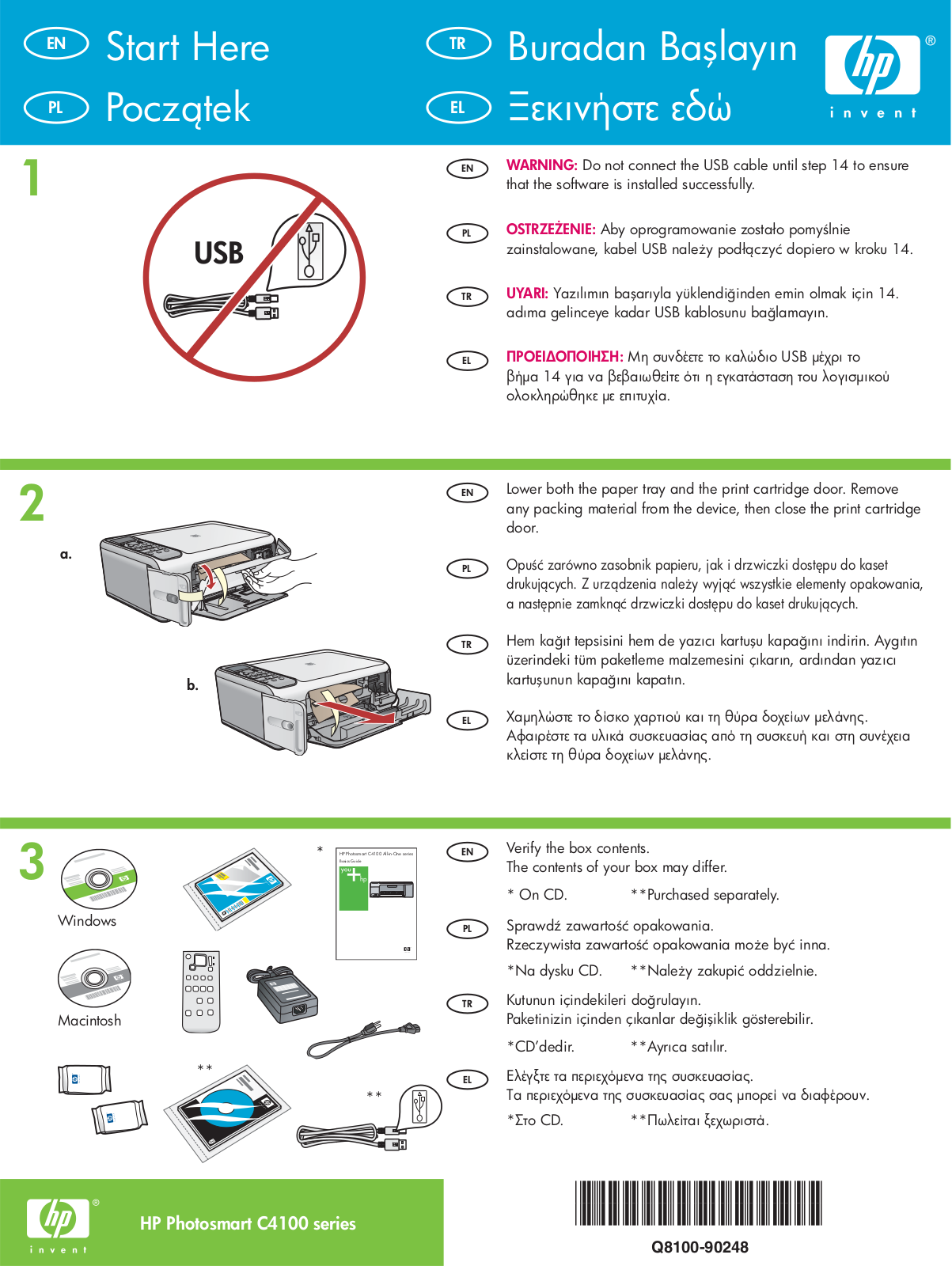 Hp PHOTOSMART C4100, PHOTOSMART C4180 User Manual