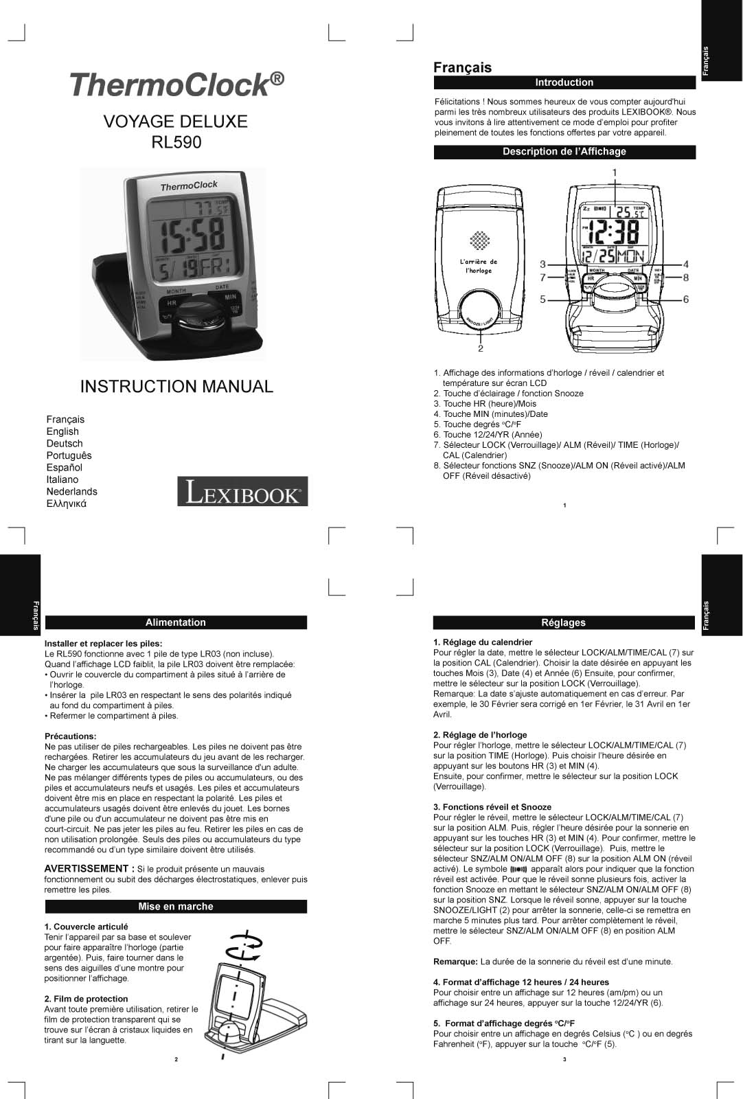 Lexibook RL590 User Manual