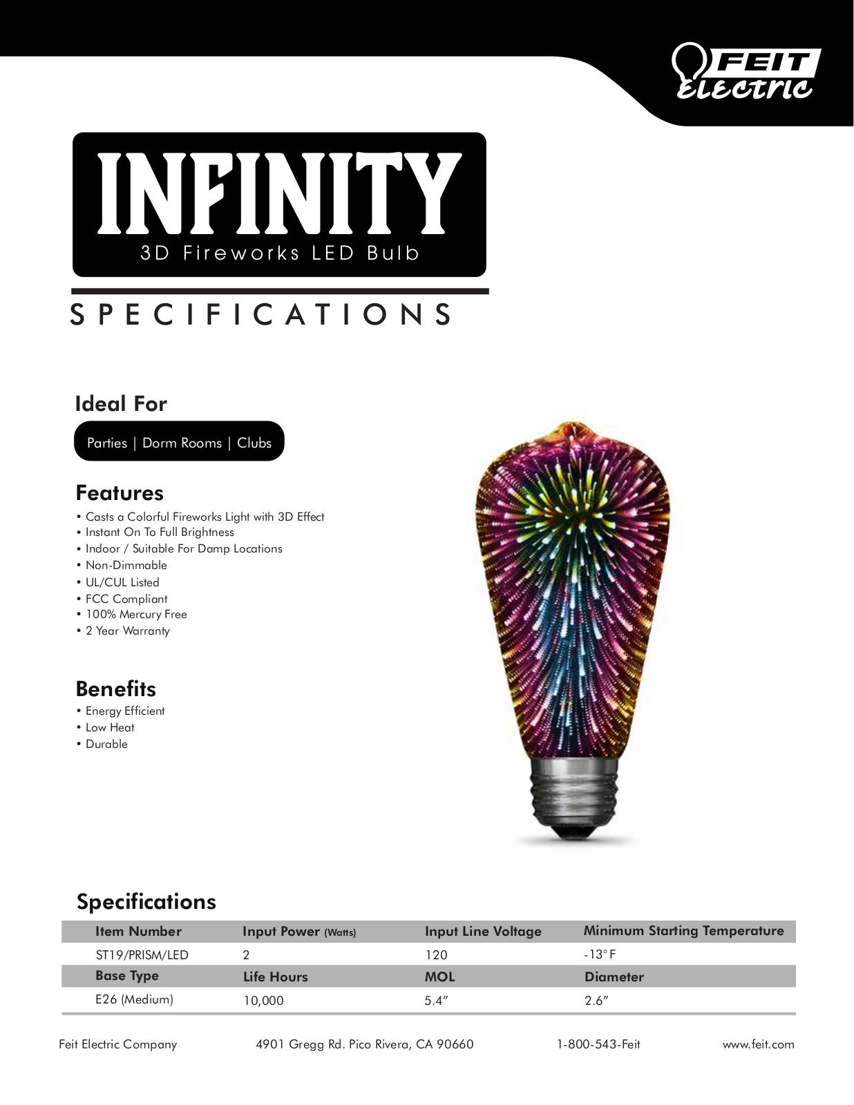FeitElectric YJN10030 Specifications - ManualMachine.com