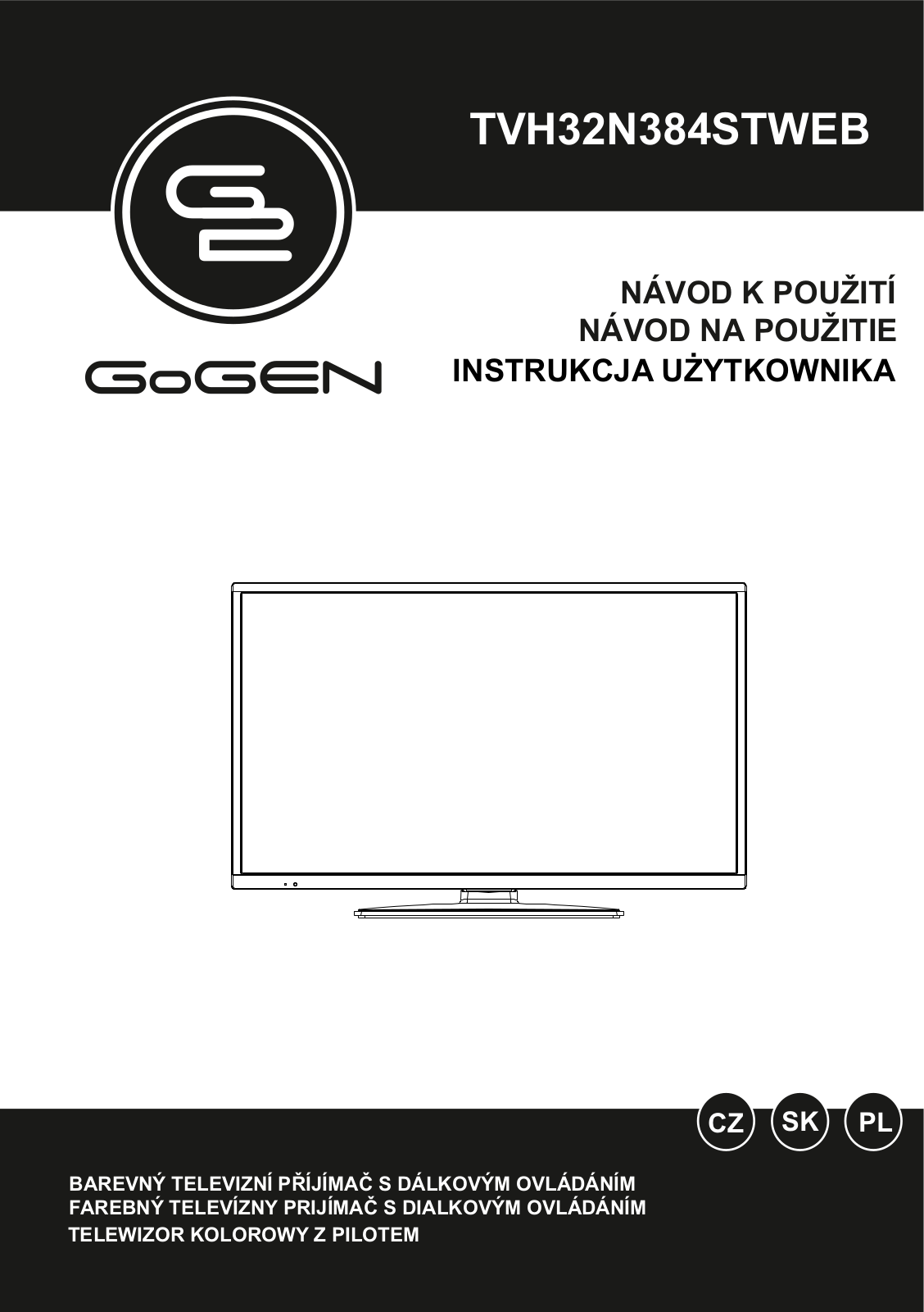 GoGEN TVH 32N384 STWEB User Manual