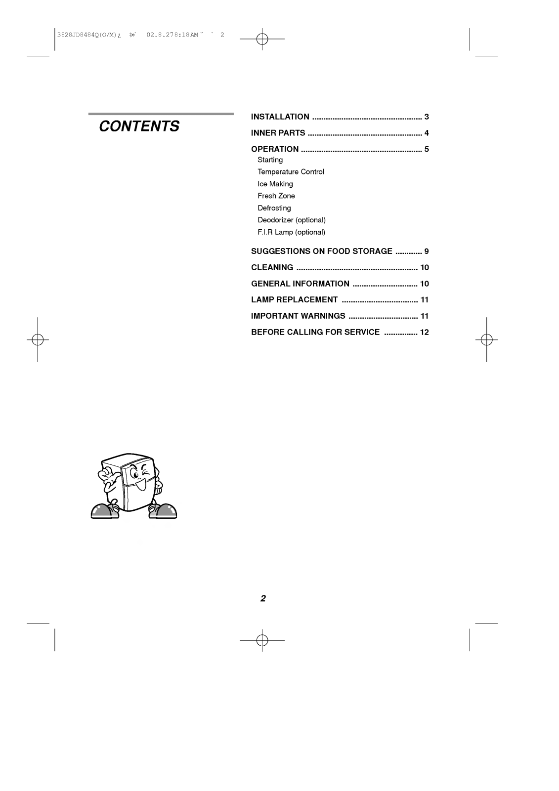 LG GR-MC483 User Manual