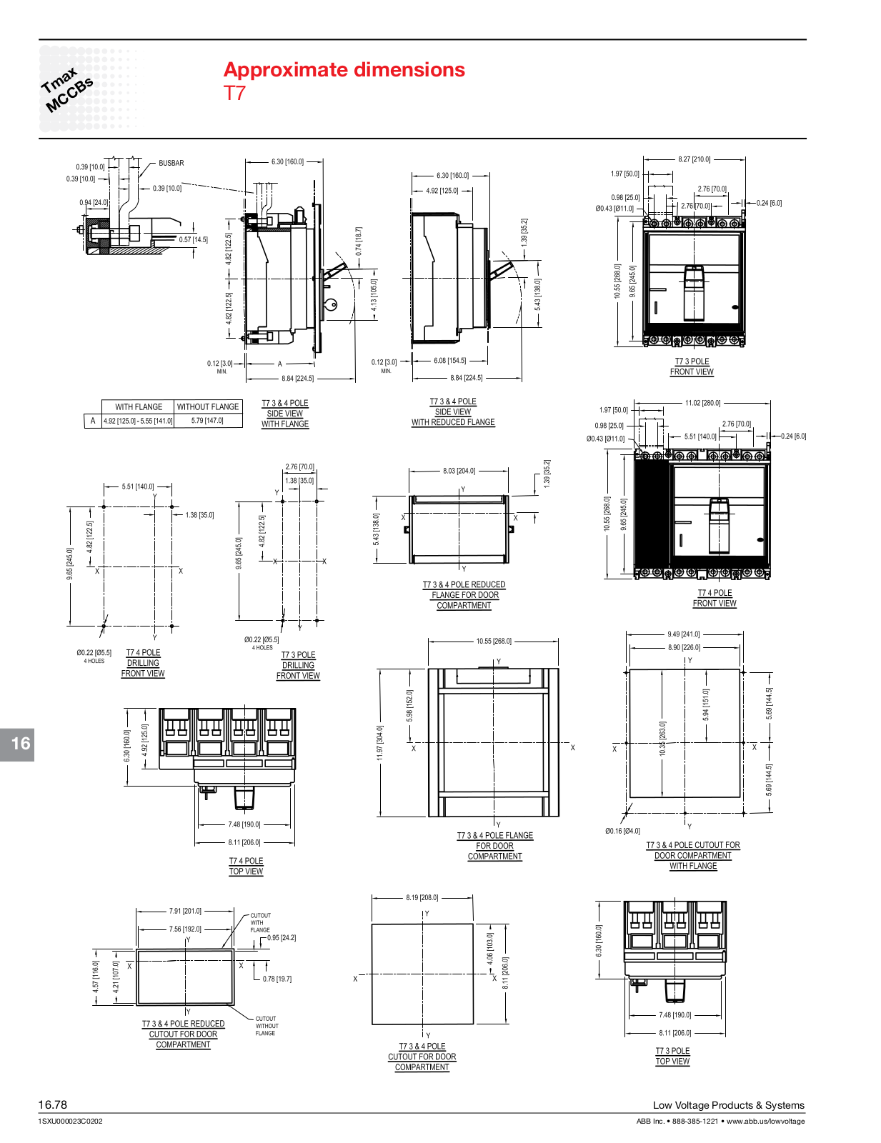 ABB T7 Dimensional Sheet