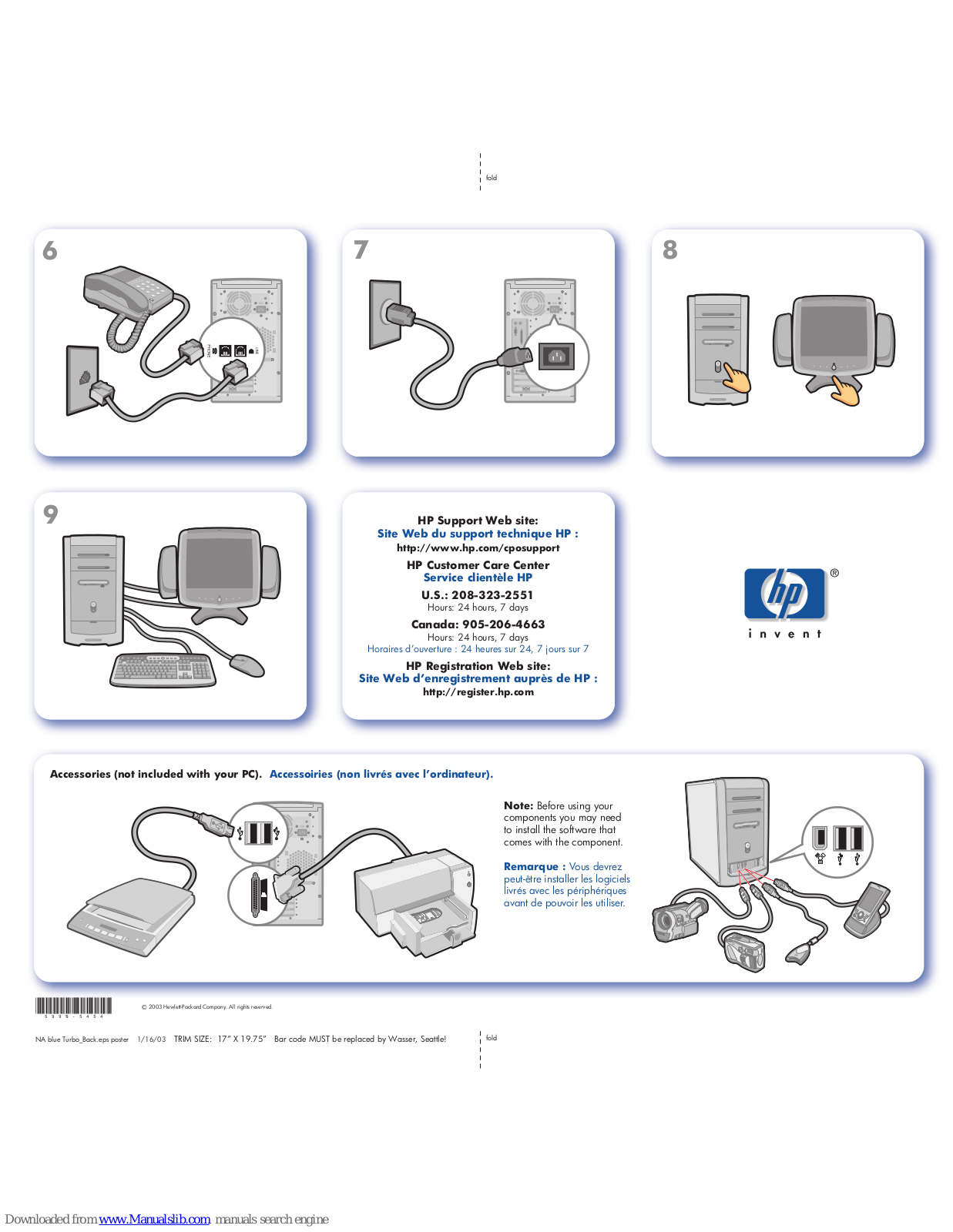 HP Pavilion 512n, Pavilion 525c, Pavilion 742n, Pavilion 510n Quick Setup Manual - ManualMachine.com