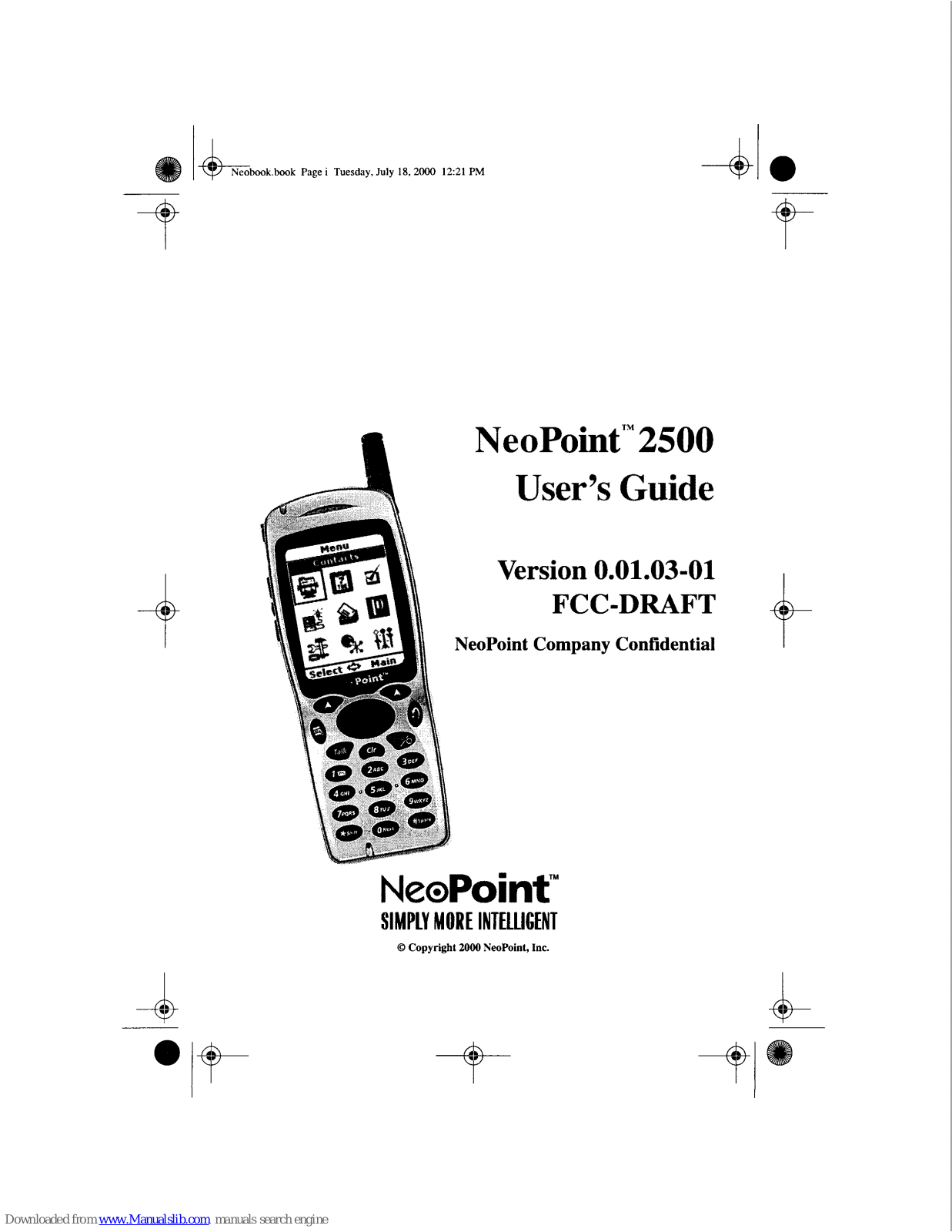 NeoPoint 2500 User Manual - ManualMachine.com