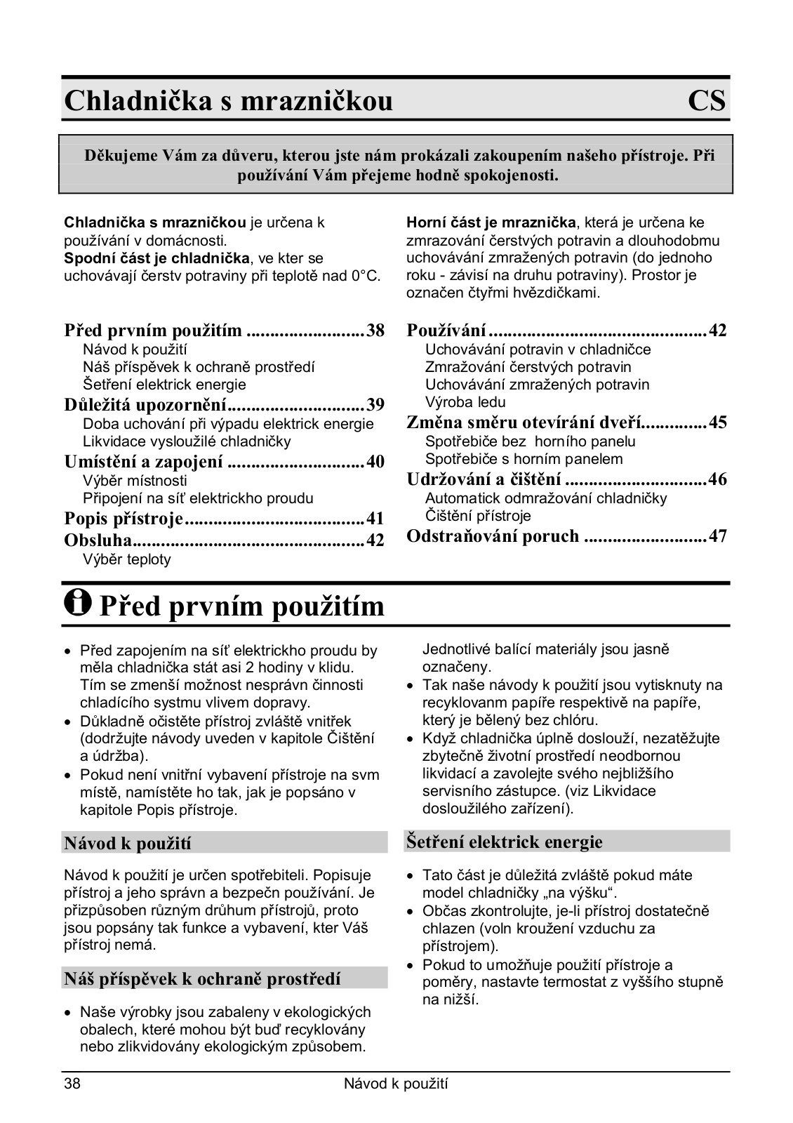 Gorenje RF 4141 AW User Manual