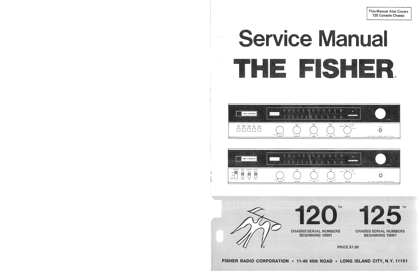 Fisher 120, 125 Service manual