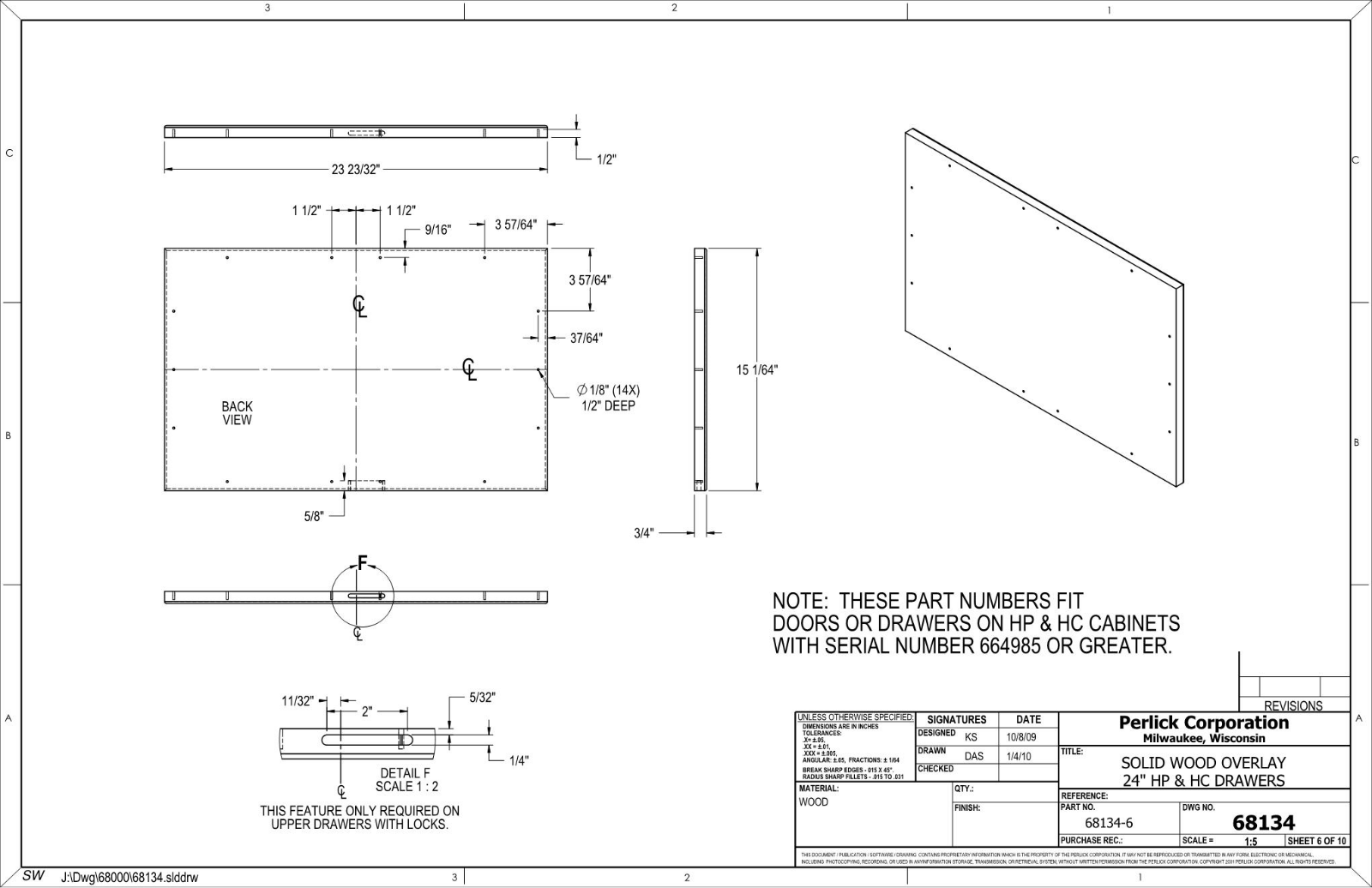 Perlick HP24FS36, HP24RS36 Overlay