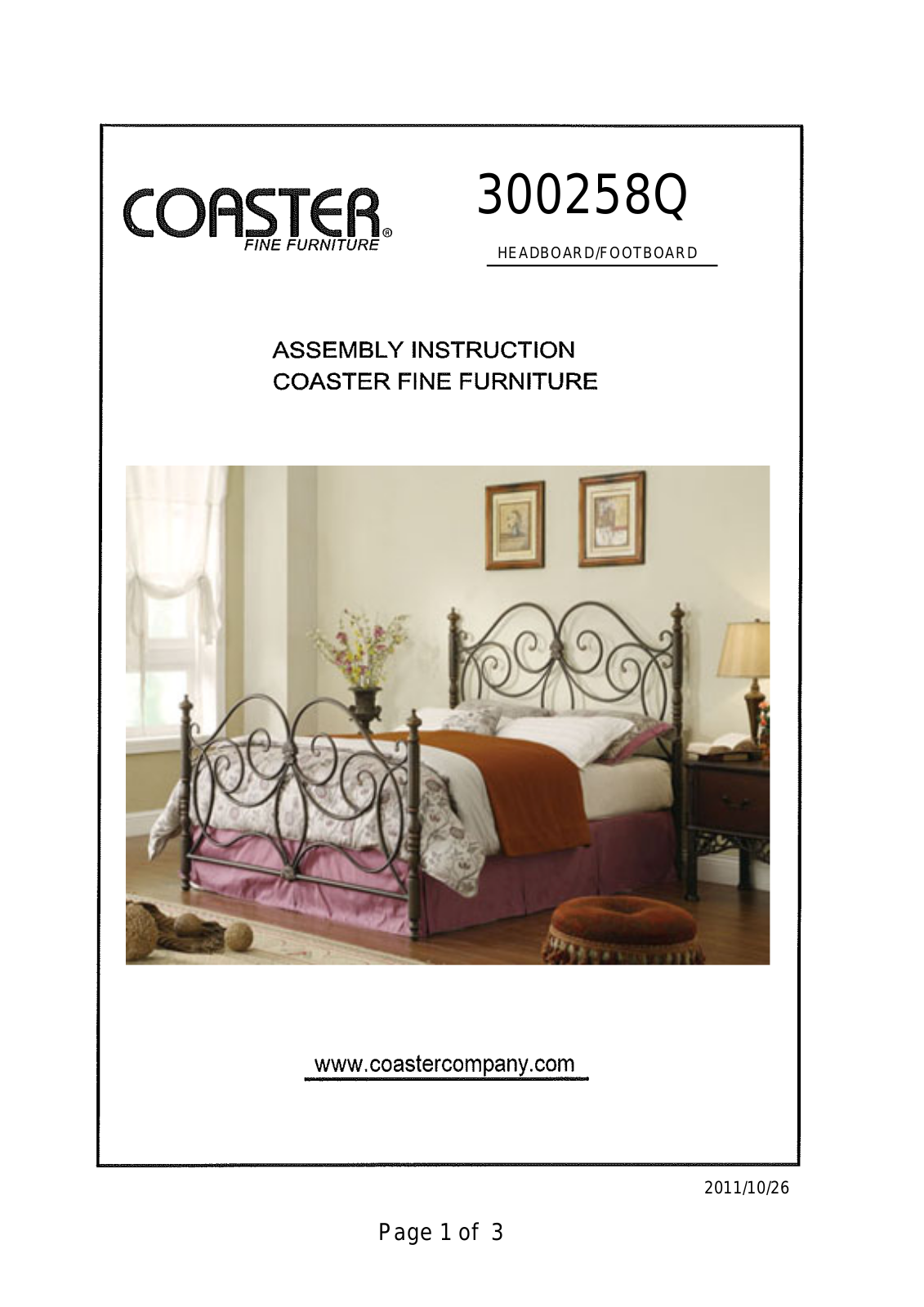 Coaster 300258Q Assembly Guide