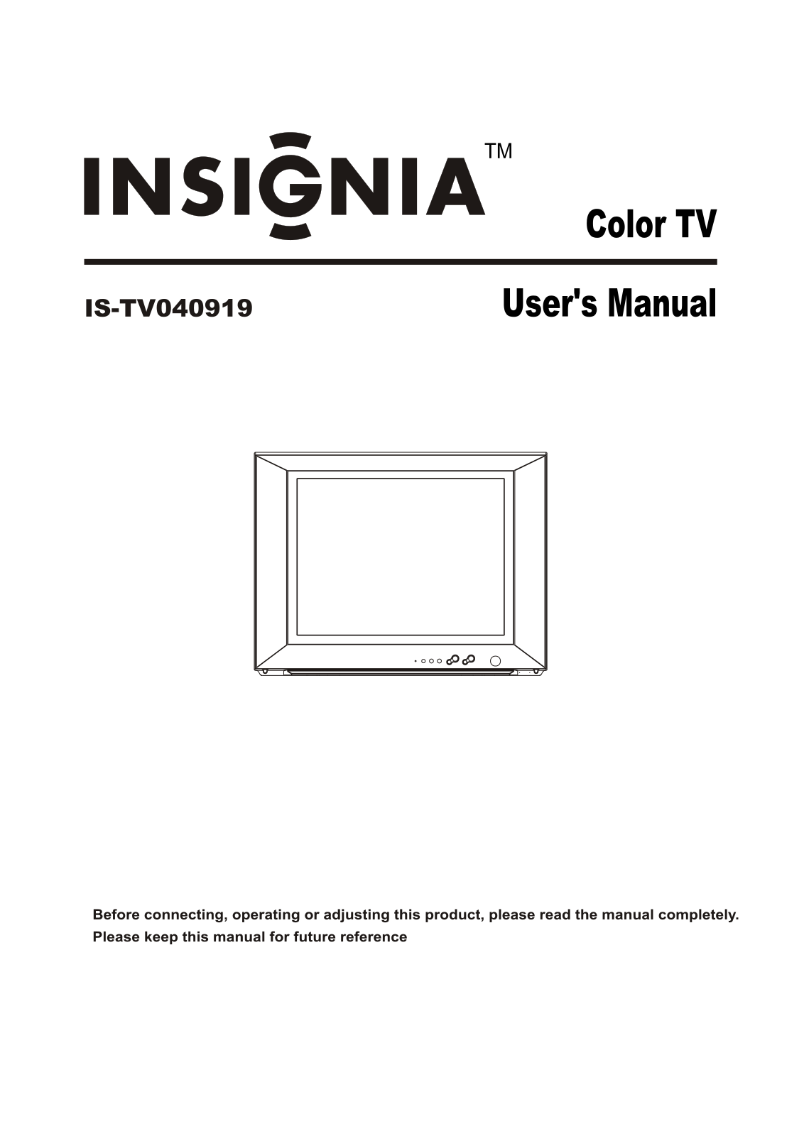 Insignia IS-TV040919 User Manual