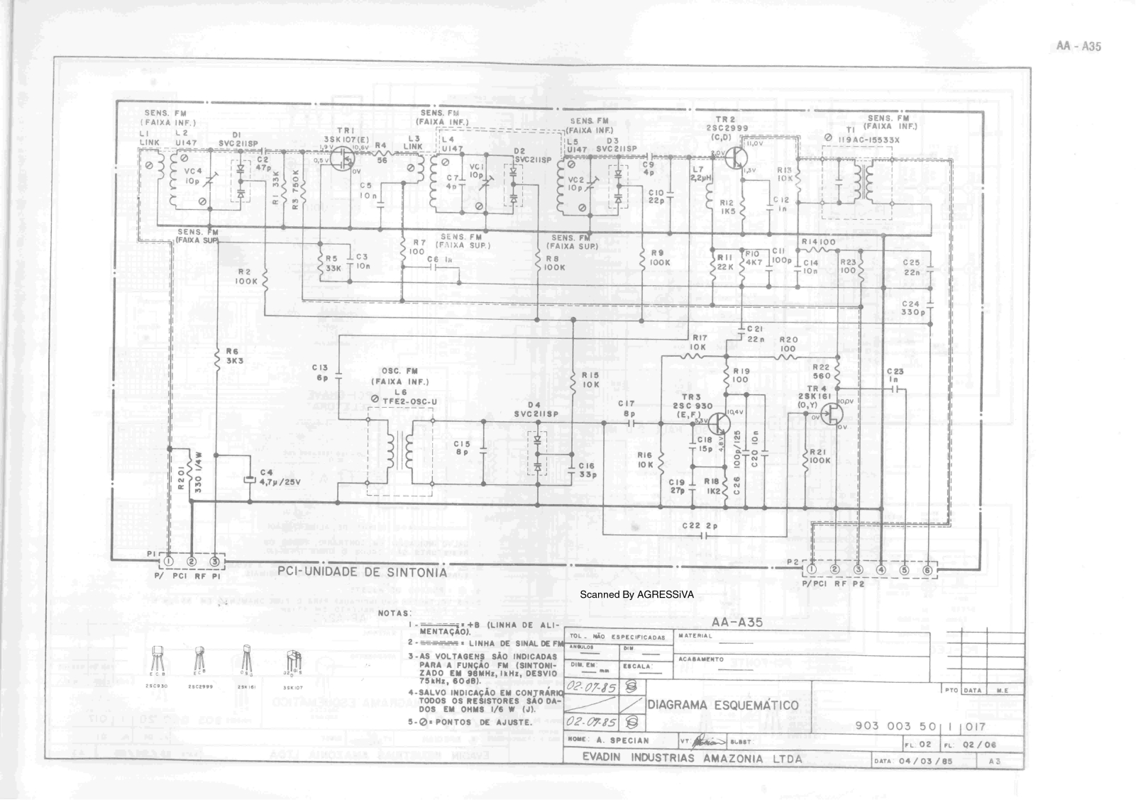 Akai AA-A35 Schematic