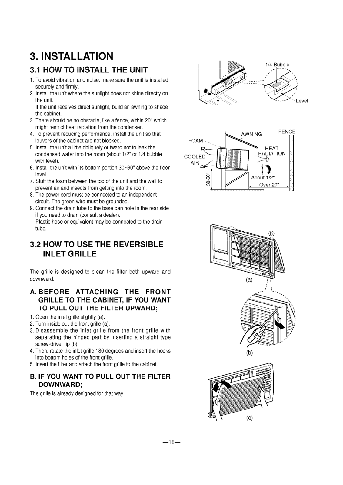 Kenmore 72184 Installation Instruction