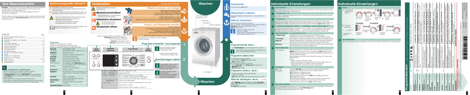 Bosch WAS324DE, WAS284DE User Manual