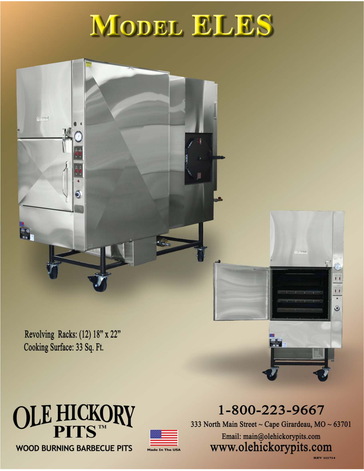 Ole Hickory Pits ELES User Manual