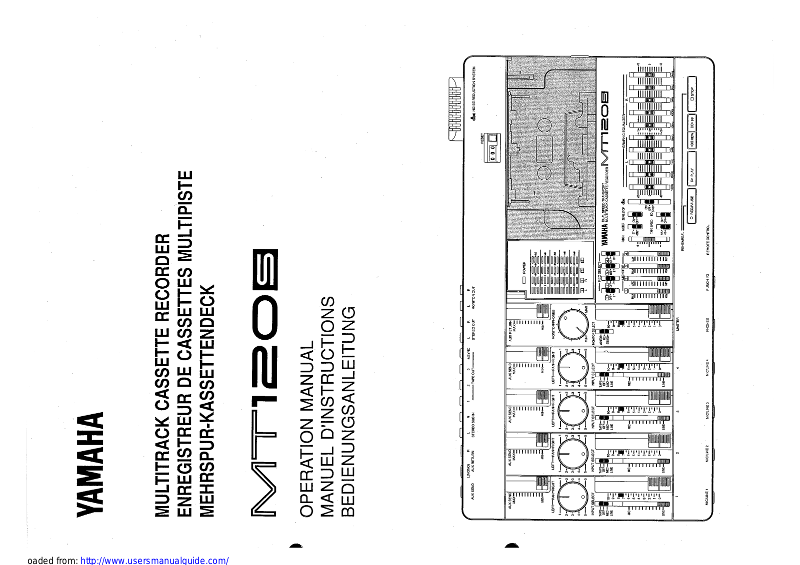 Yamaha Audio MT120S User Manual