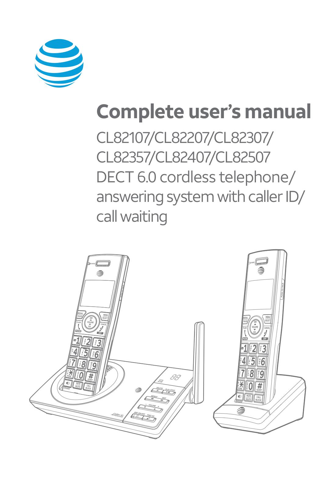 AT&T CL82107, CL82507, CL82407, CL82207, CL82307 User Manual