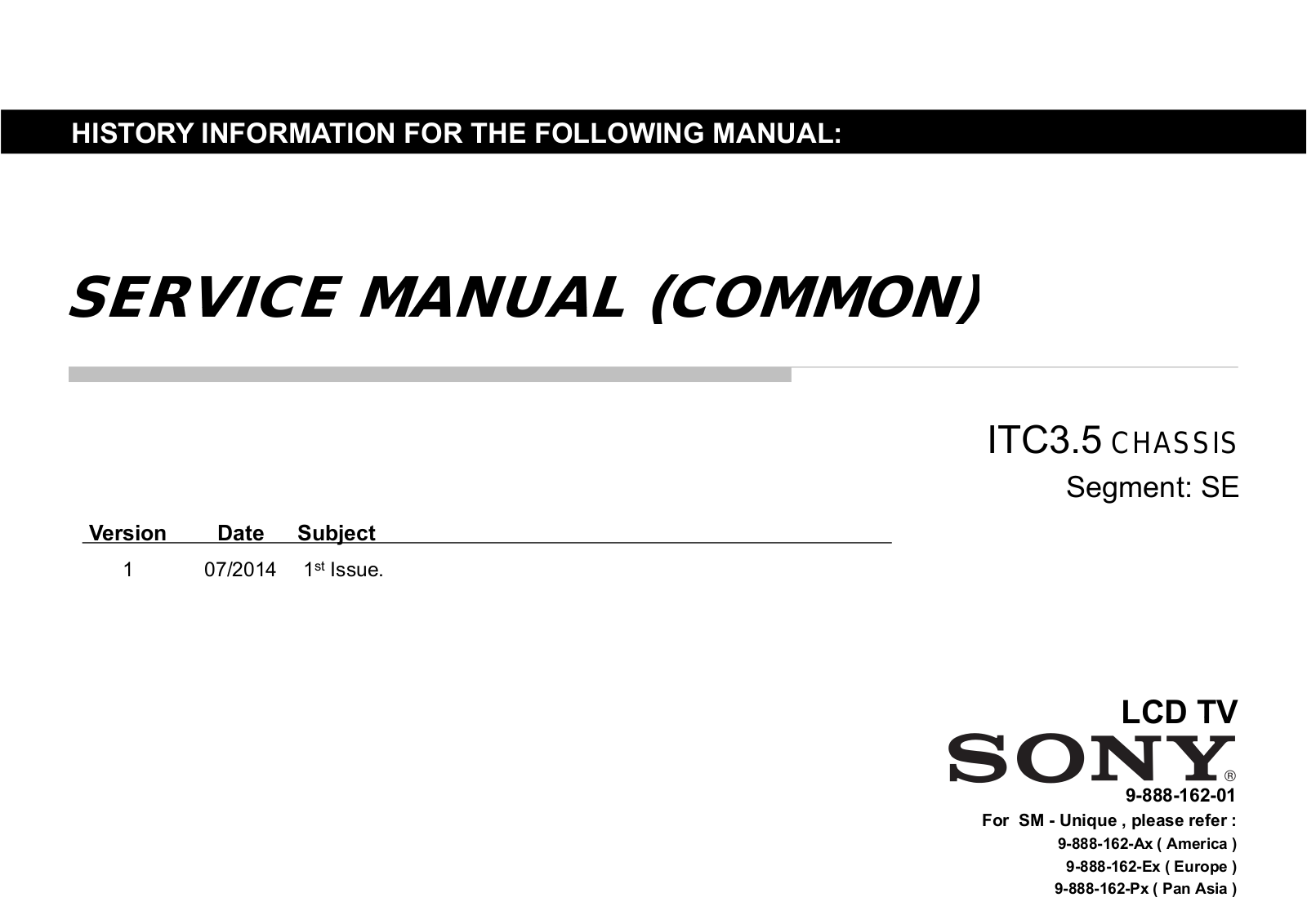 Sony KLV-32R3, KLV-32R3XB, KLV-40R3XB, KDL-32R3XB, KDL-40R3XB Schematic