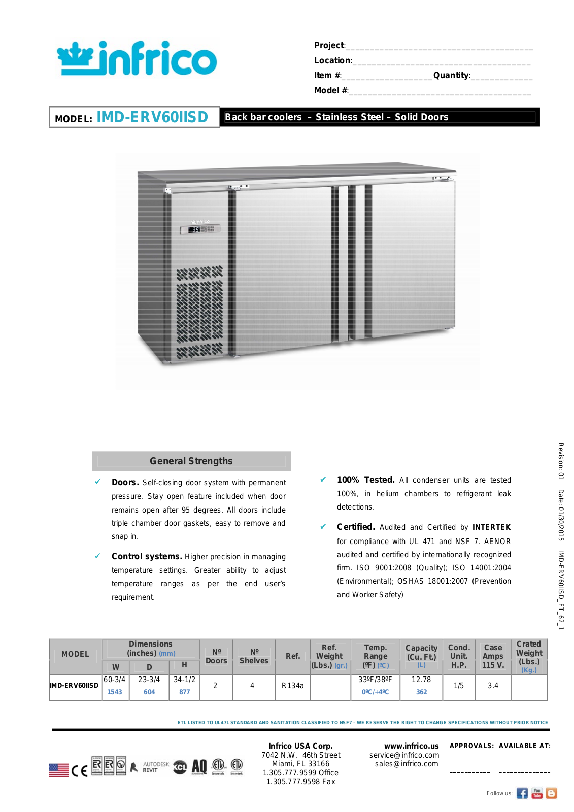 Infrico IMD-ERV60IISD User Manual