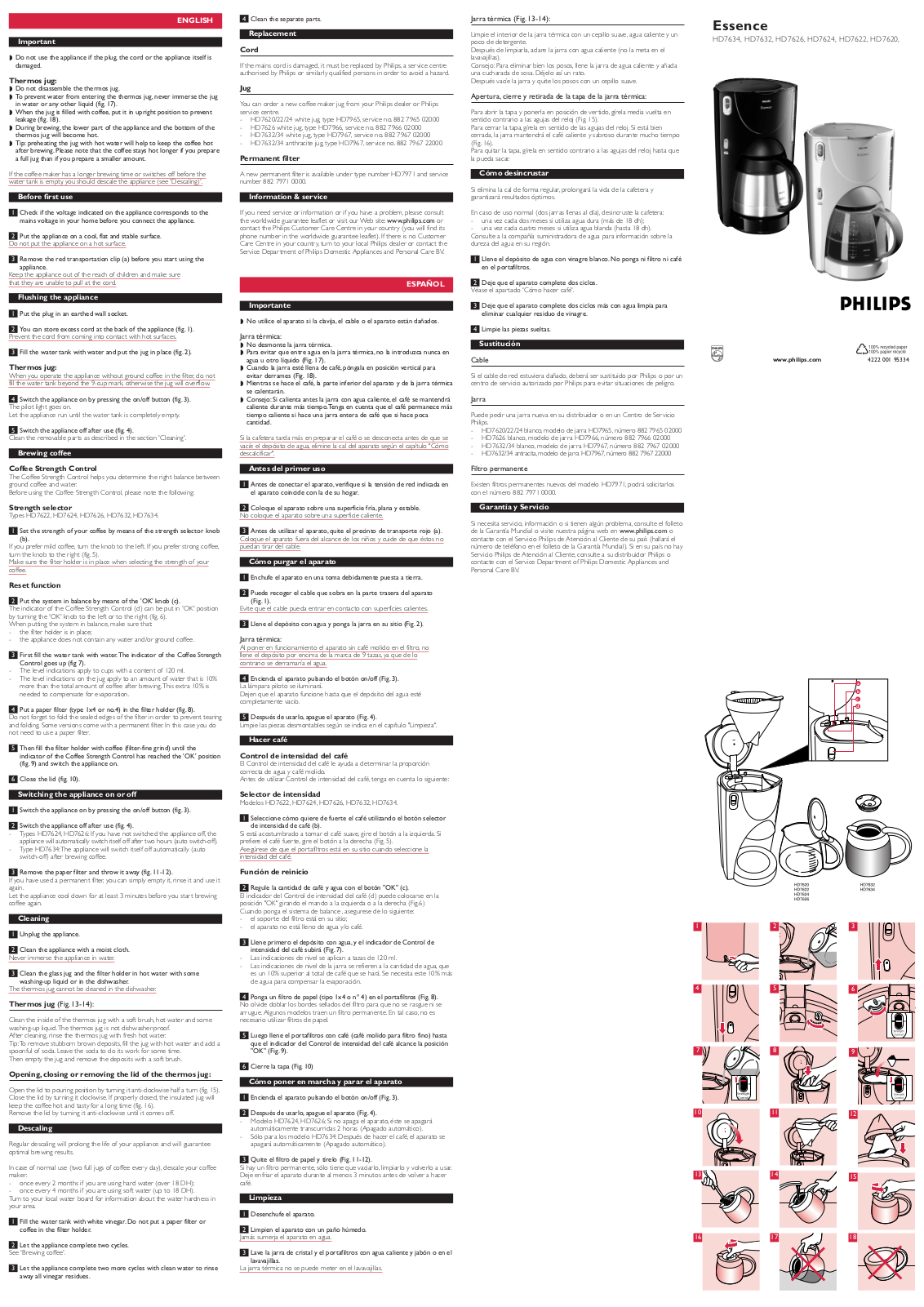 Philips HD7630/01, HD7630/02 User Manual