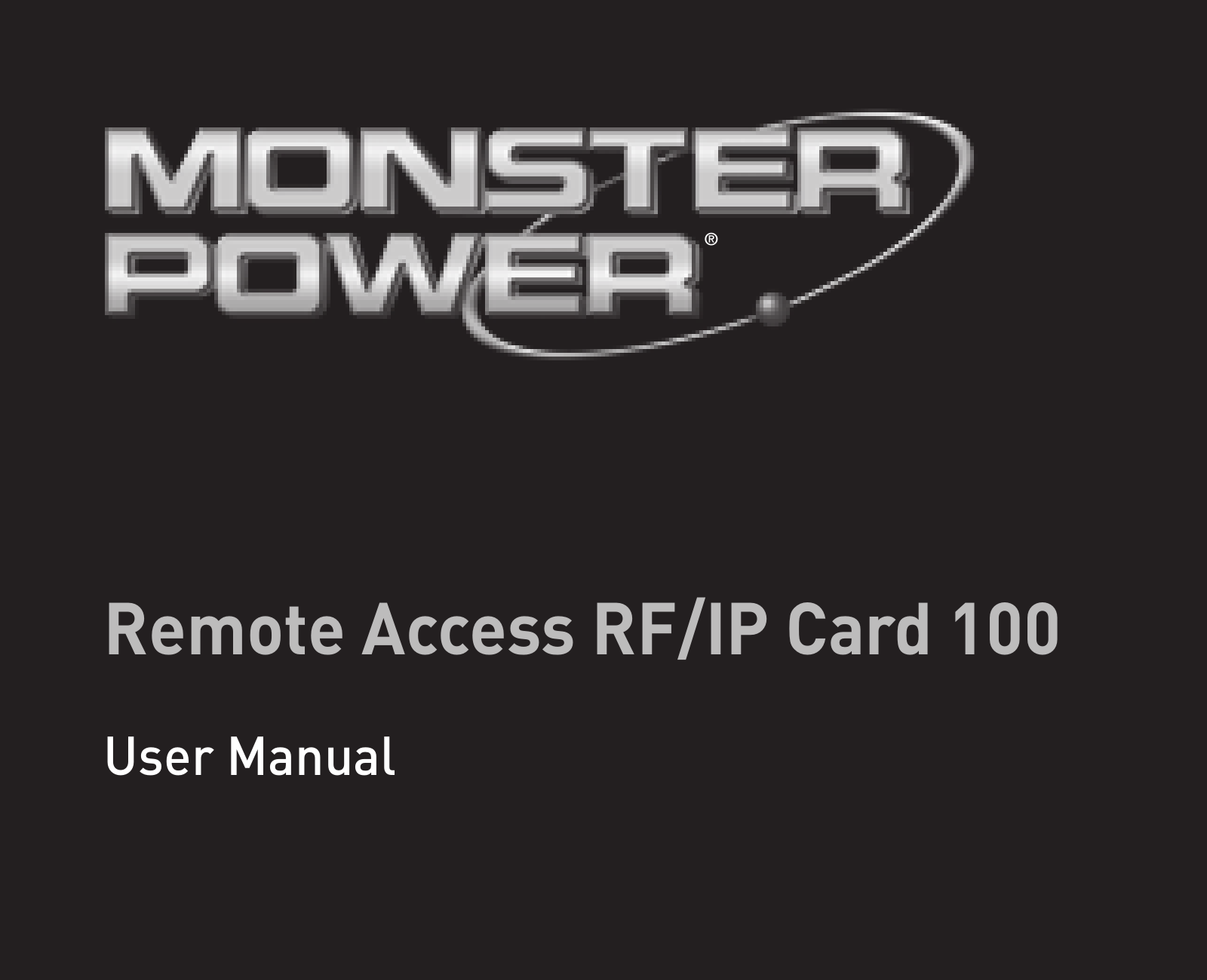 Monster RF-IP Card 100 User Manual