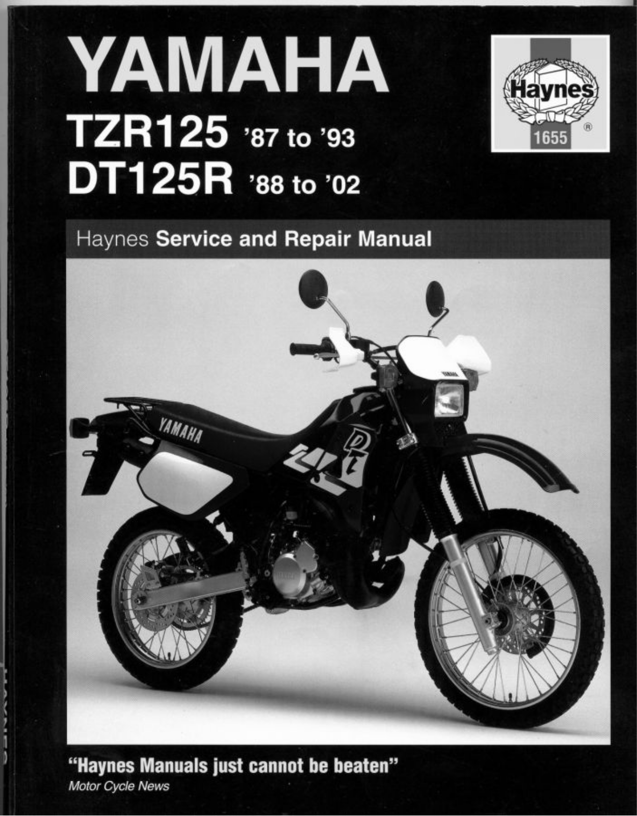 Yamaha TZR125 87-93, DT125R 88-02 Service Manual