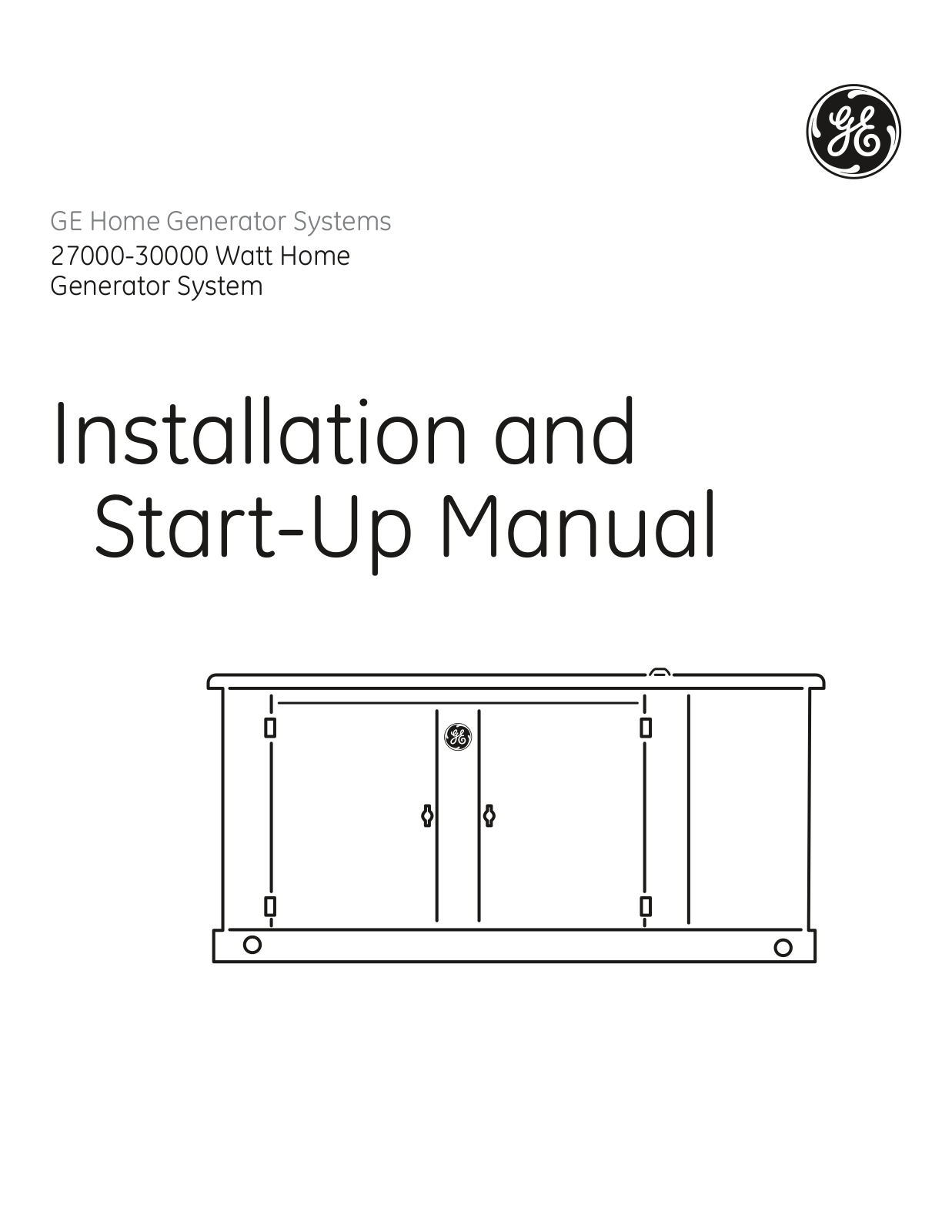 GE GENERATOR SYSTEM User Manual