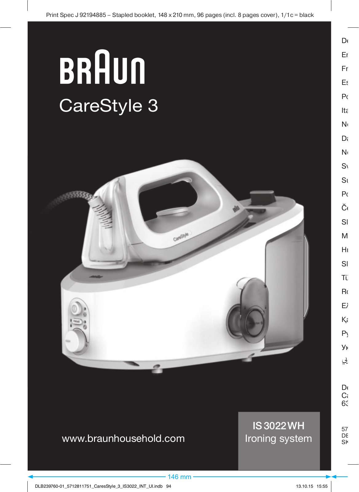 Braun IS3022WH User Manual