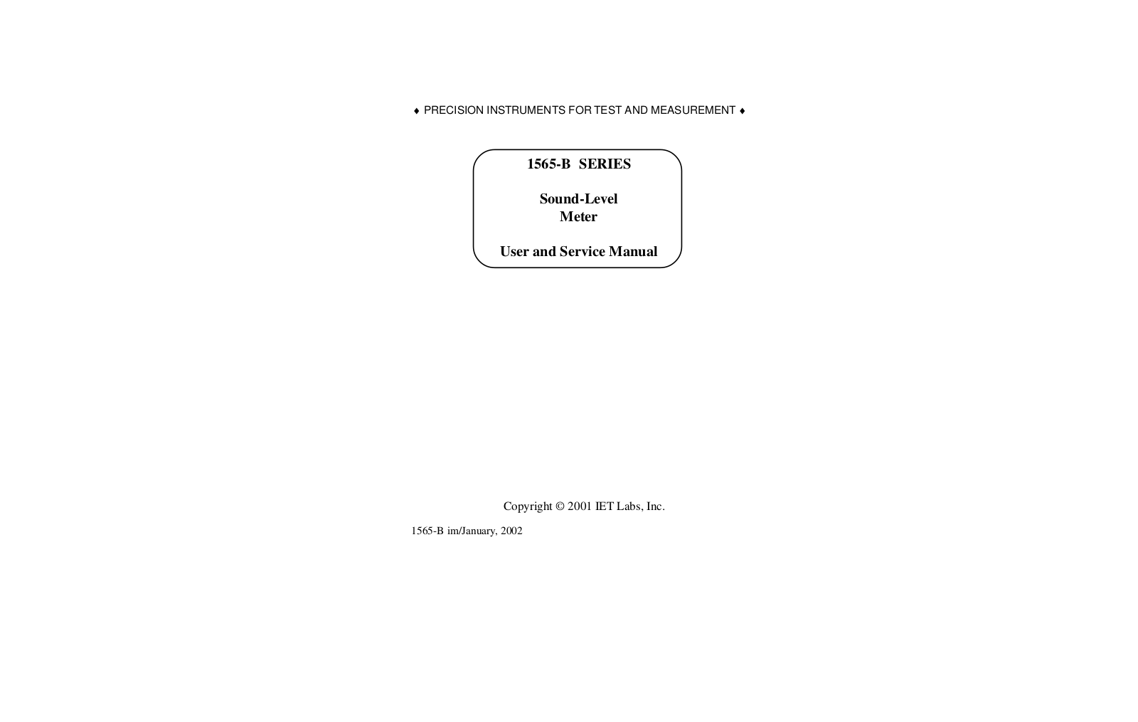 SONY 1565-B Service Manual