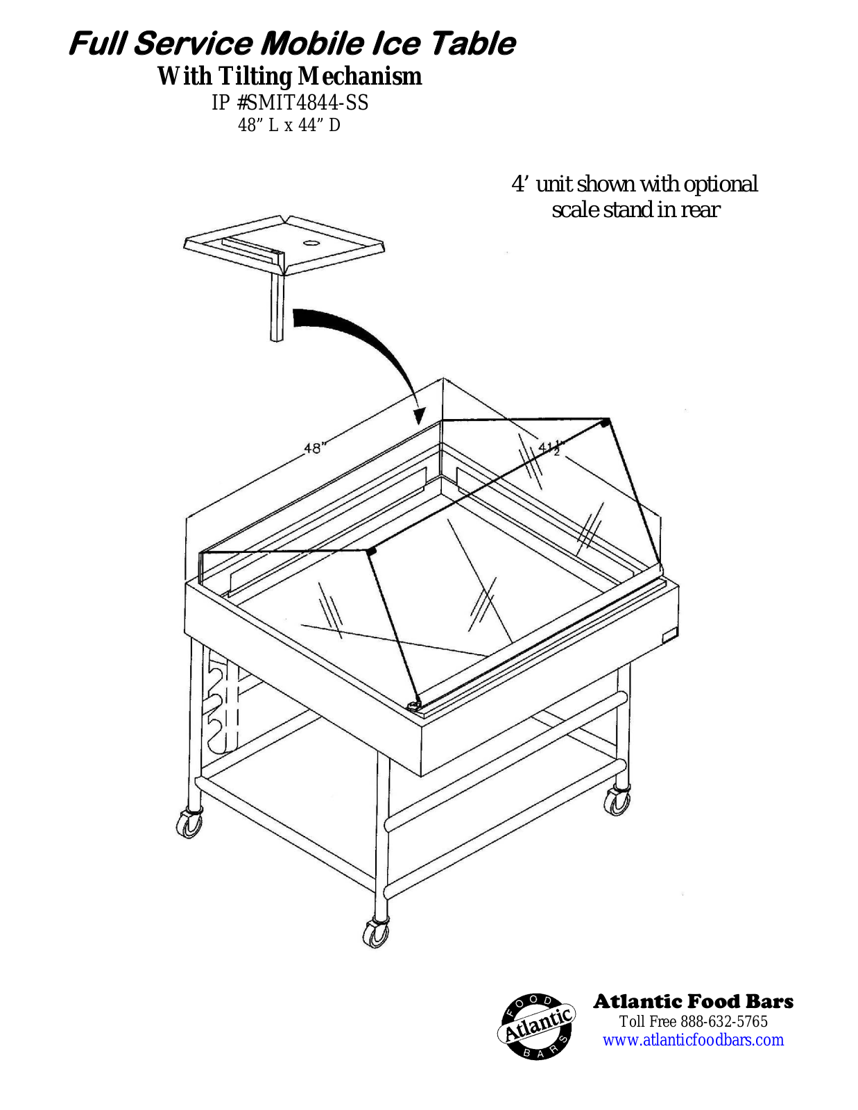 Atlantic Food Bar SMIT4844-SS User Manual