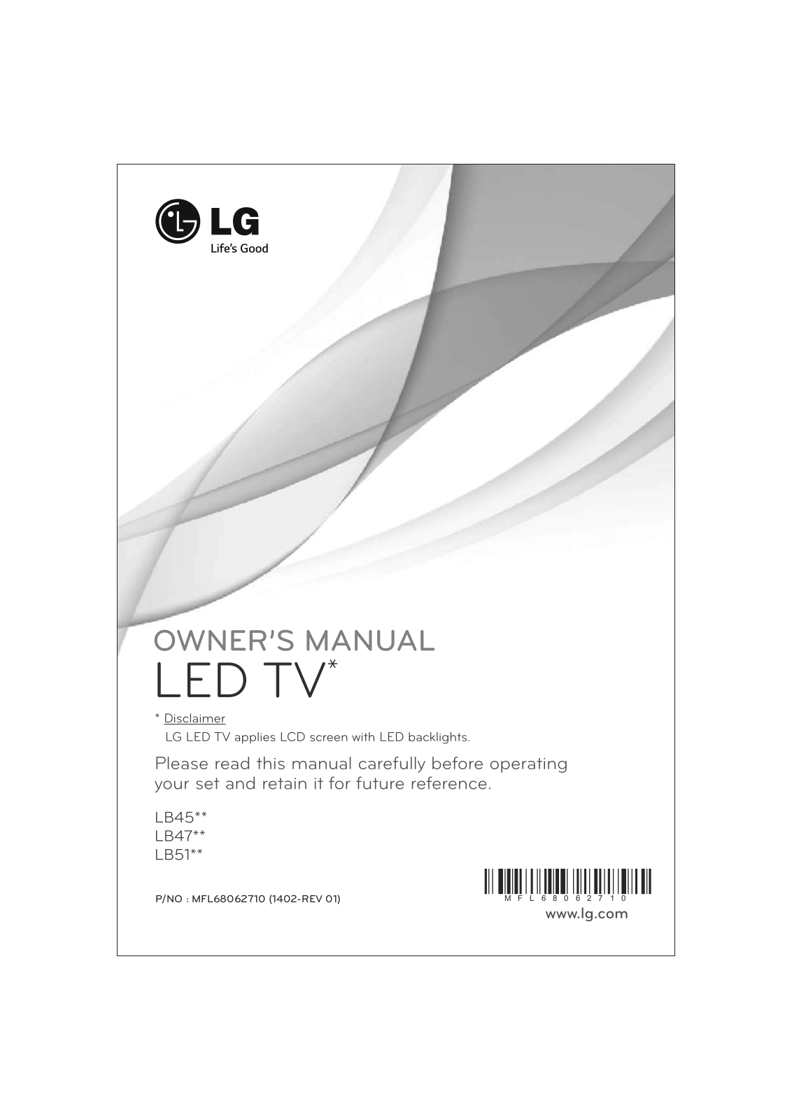 LG 22LB470A, 24LB458A, 24LB452A, 28LB515A, 24LB515A Owner’s Manual