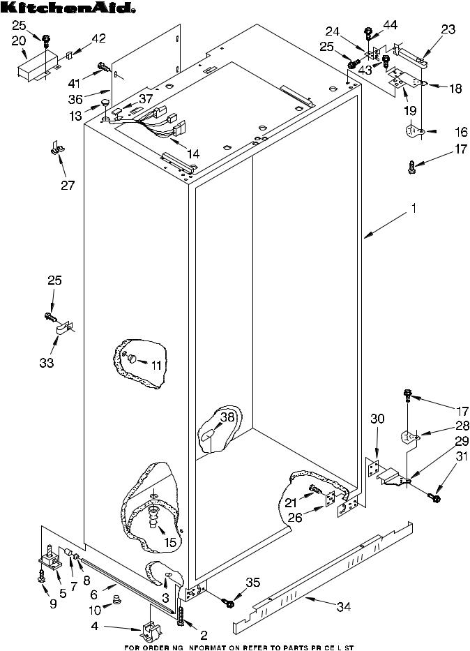 KitchenAid KSSS36MBX00 Parts List