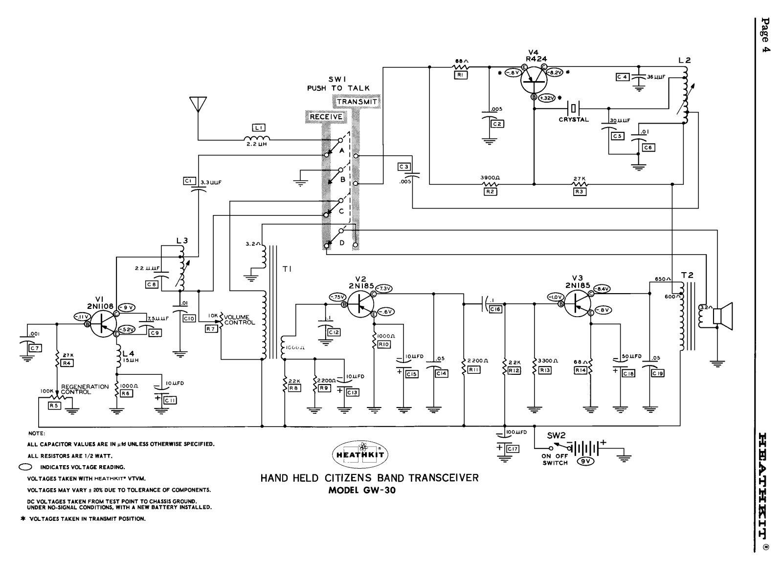 Heath Company GW-30 Schematic