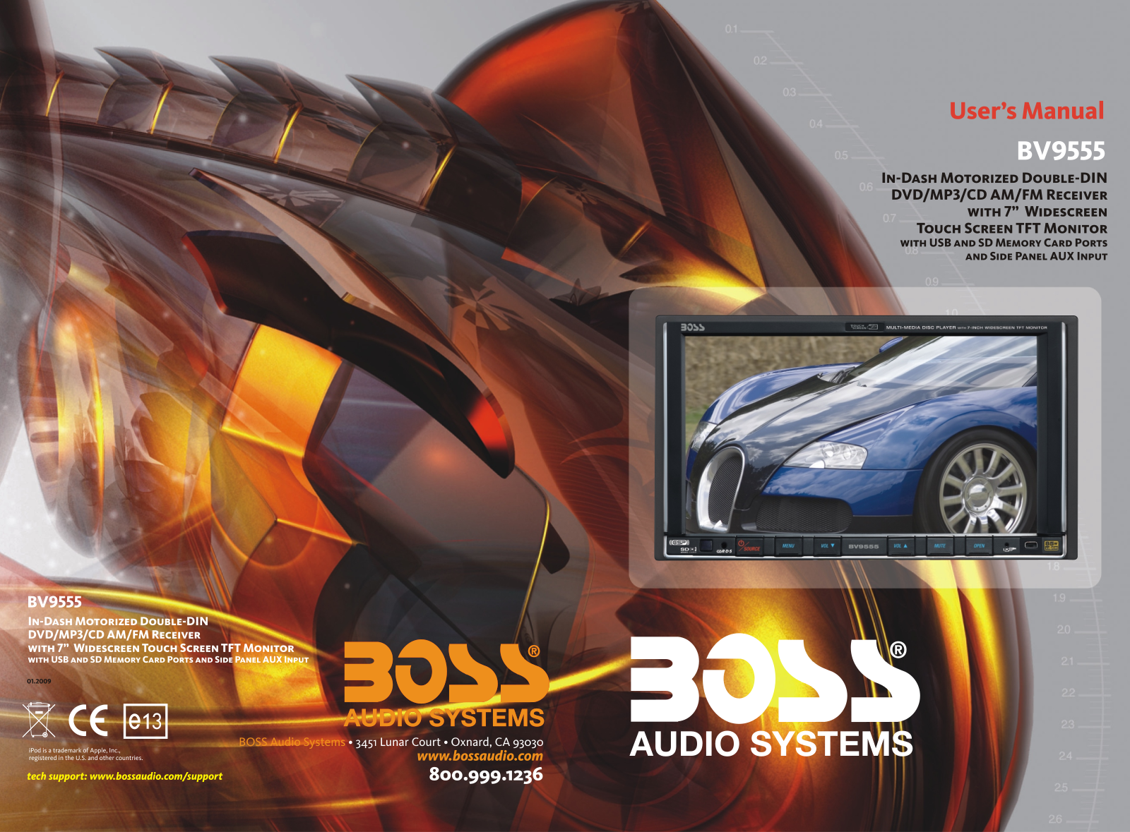 Boss Audio BV9555 User Manual