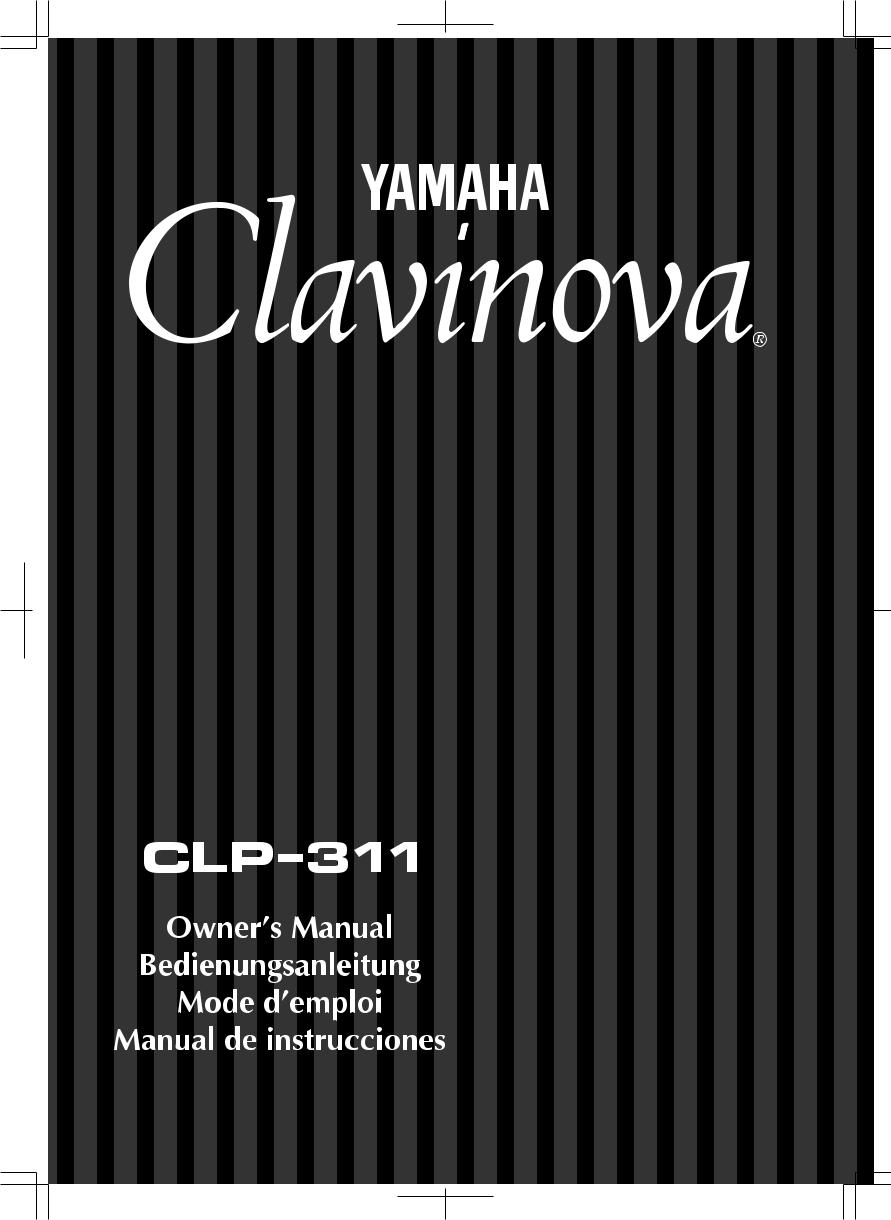 Yamaha CLP-311, CLP-311E User Manual