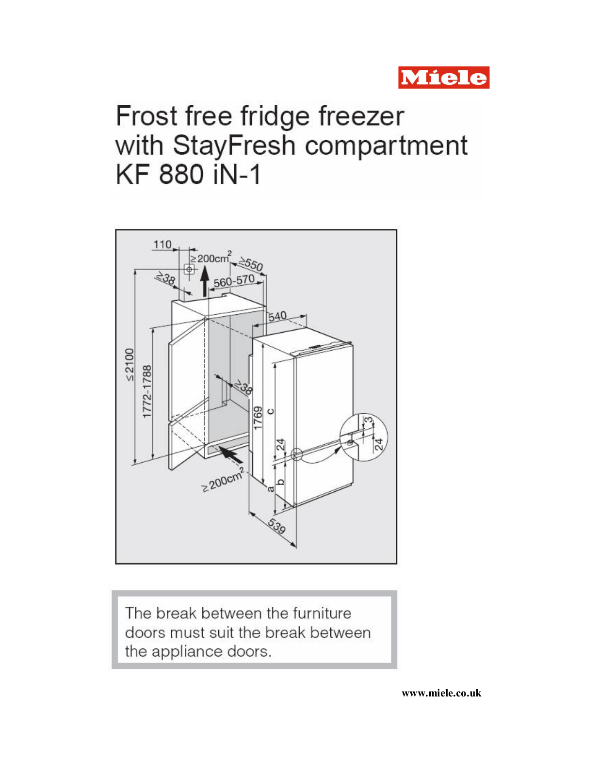 Miele KF 880 IN-1 User Manual