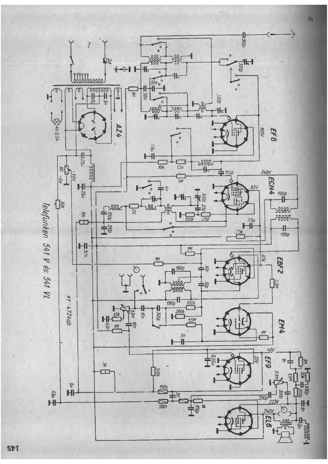 Telefunken 541V Schematic - ManualMachine.com