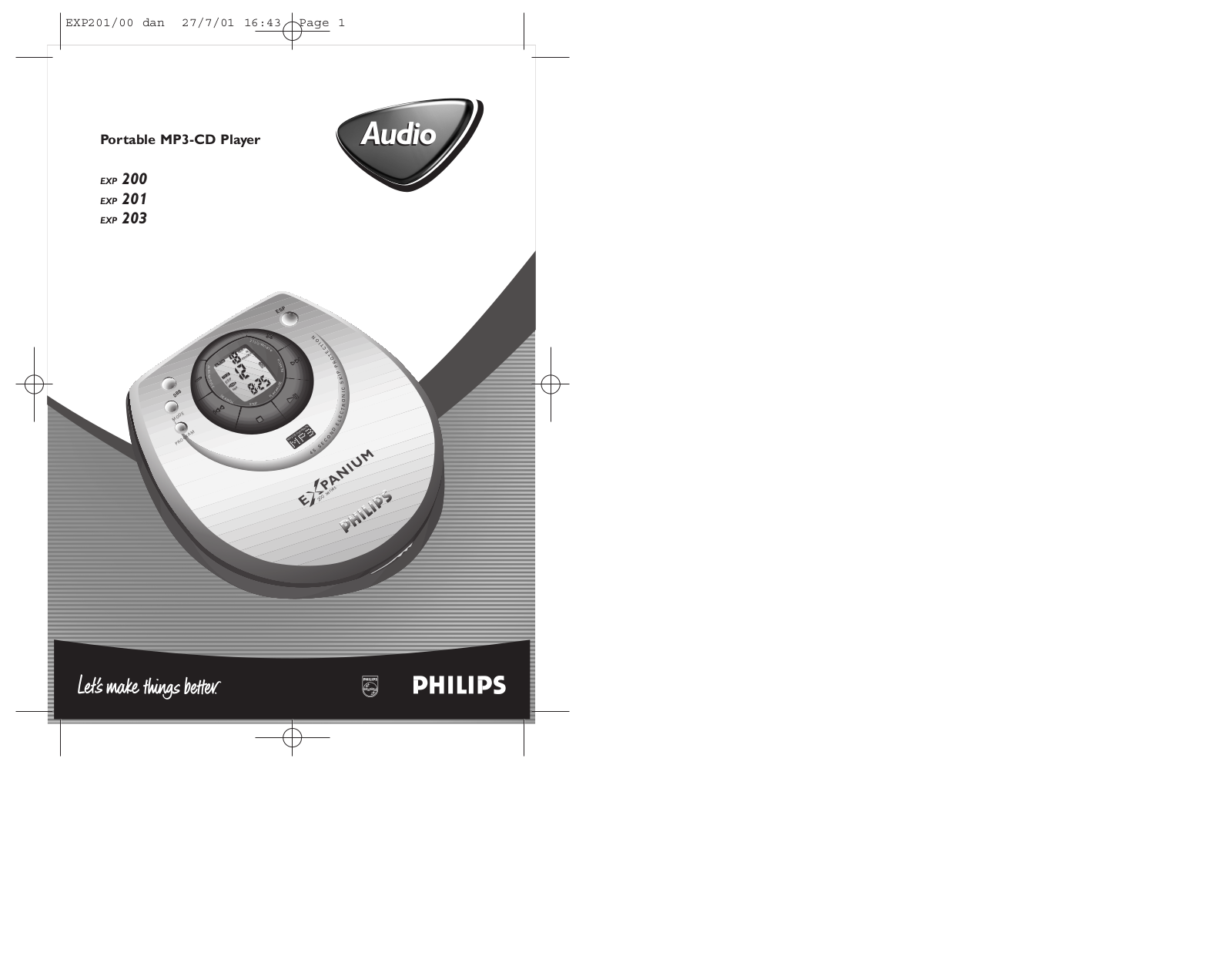 Philips EXP203/05, EXP203/00, EXP200/00 User Manual