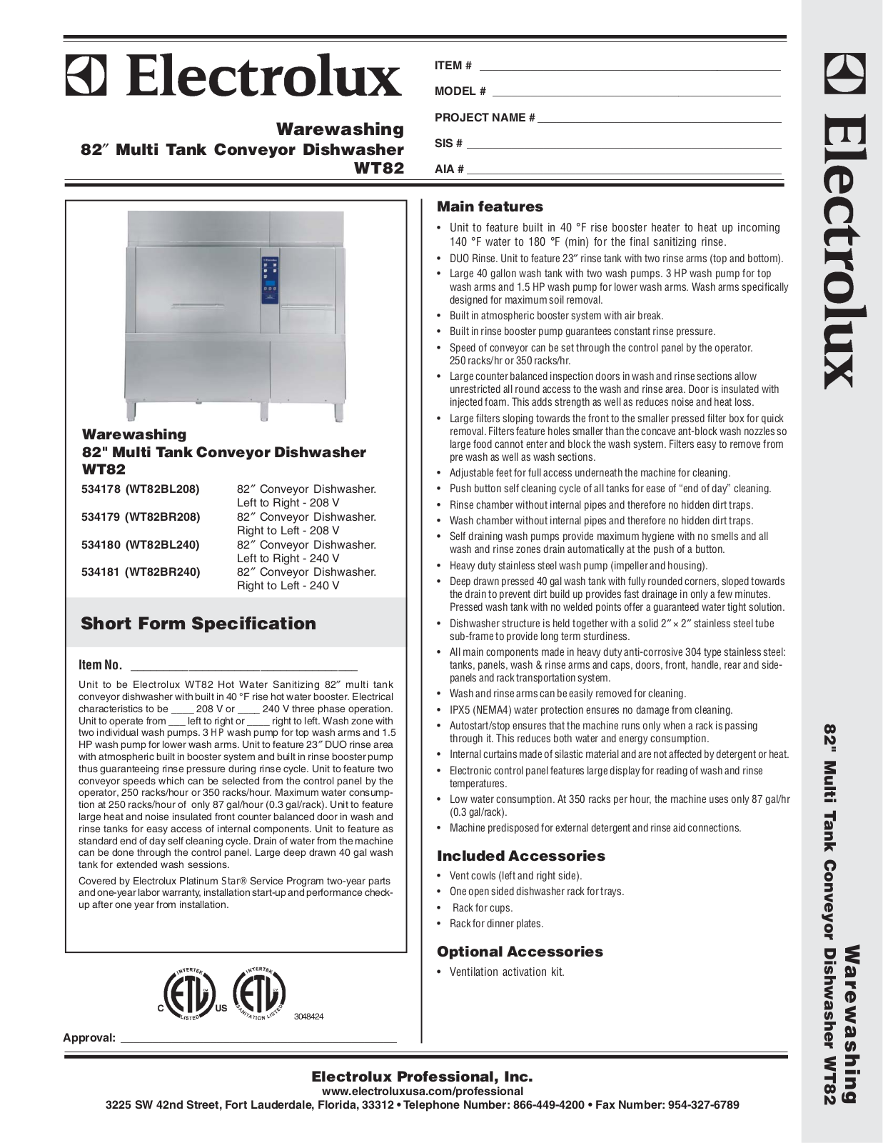 Electrolux 534181, 534179, 534178, 534180 User Manual