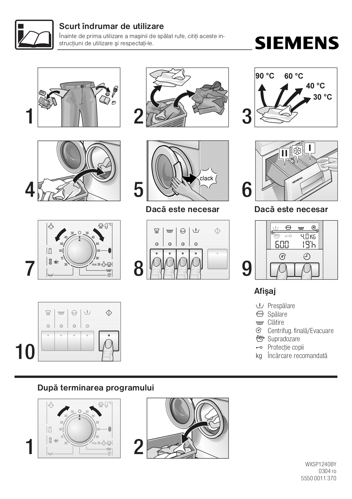 Siemens WXSP1240BY User Manual