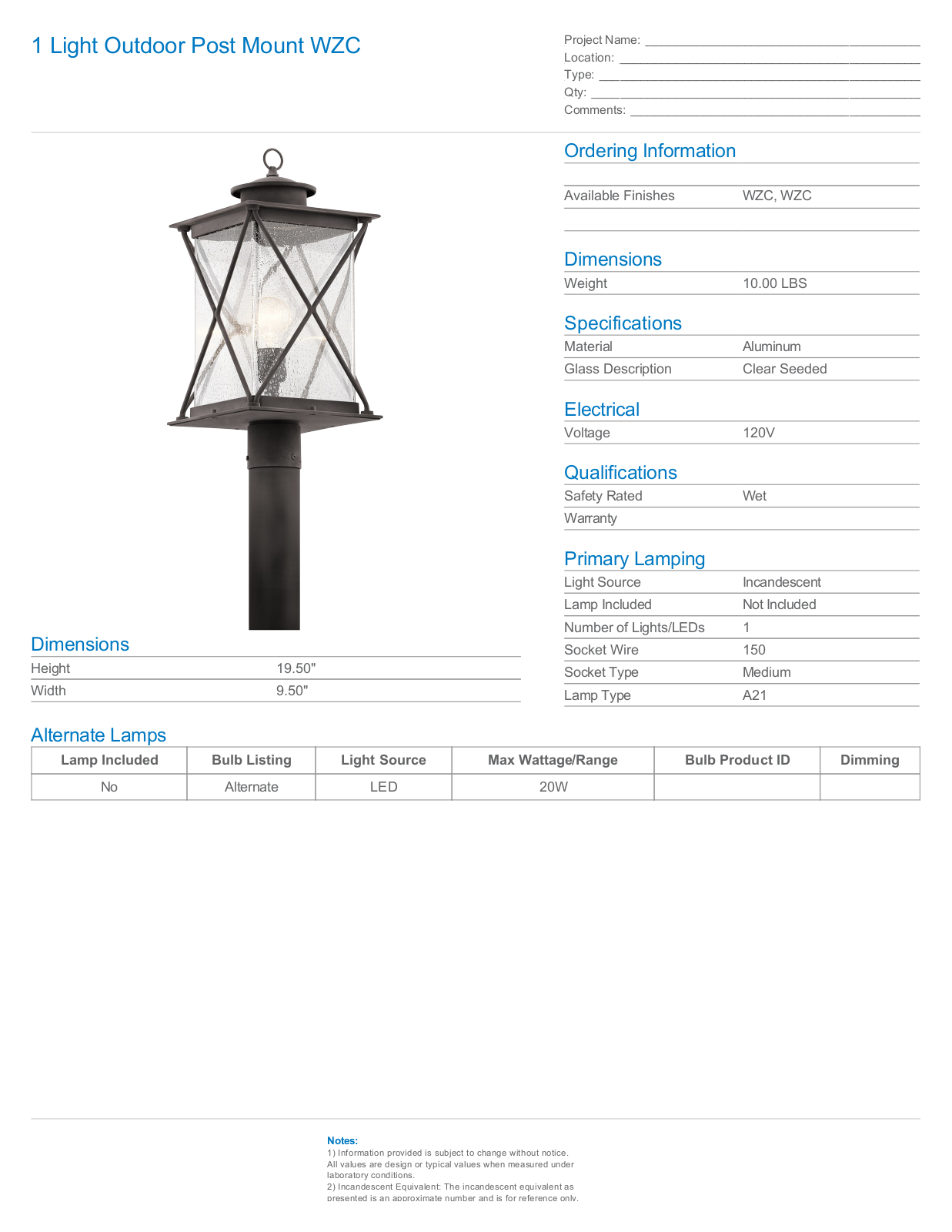 Loon Peak W007458625 Specifications - ManualMachine.com