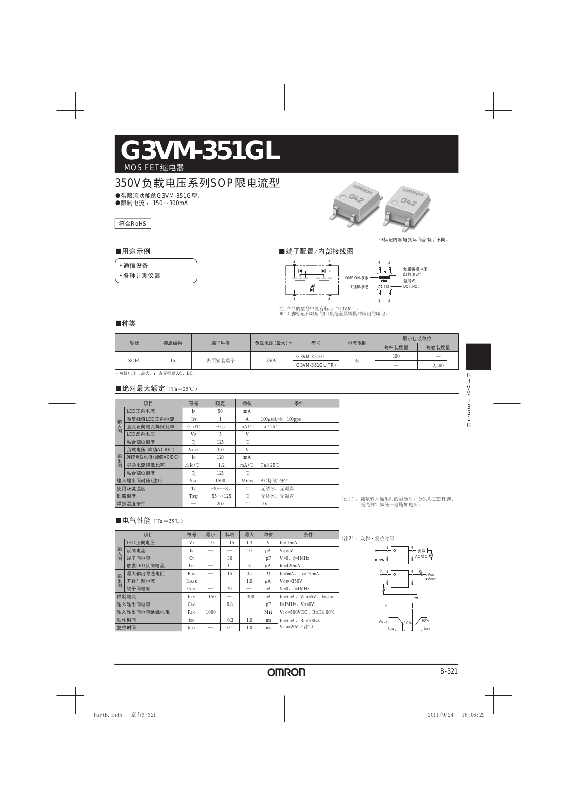 OMRON G3VM-351GL User Manual